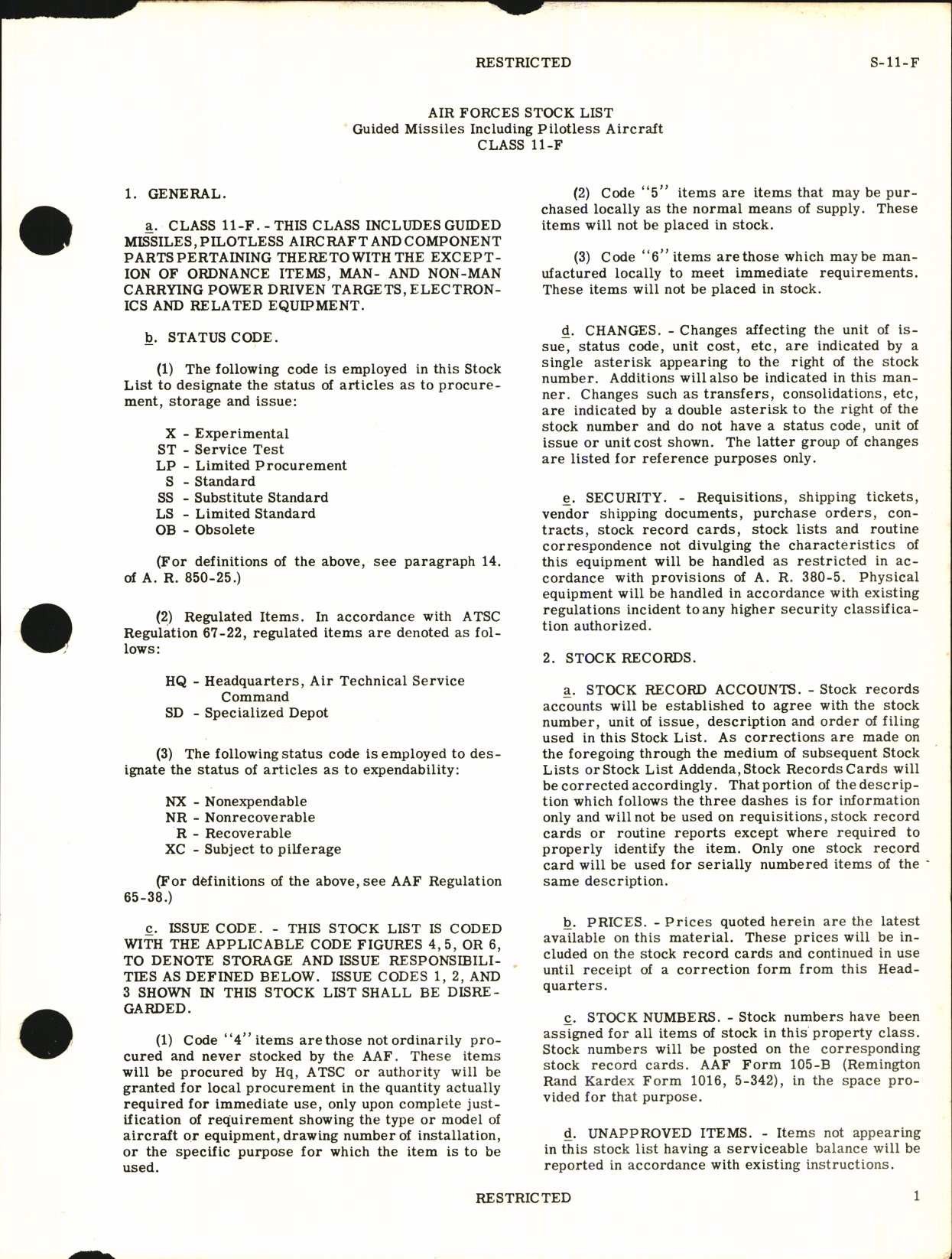 Sample page 3 from AirCorps Library document: Stock List Guided Missiles Including Pilotless Aircraft