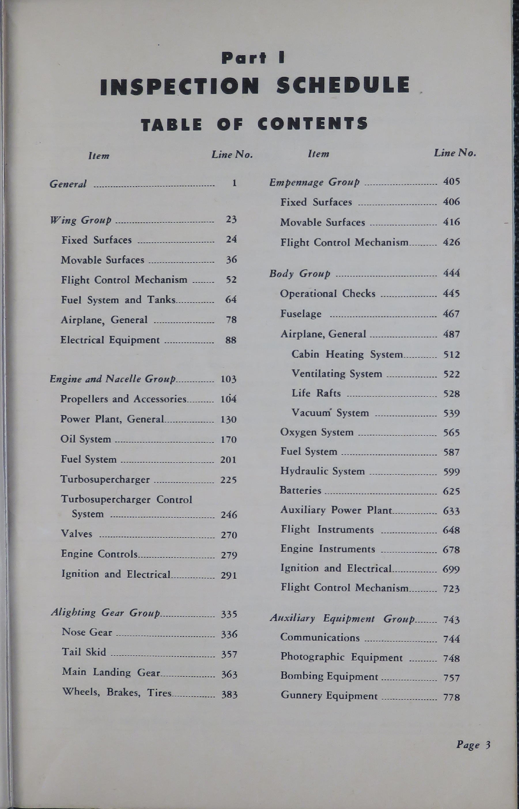 Sample page 7 from AirCorps Library document: Aircraft Inspection and Maintenance Guide for B-29 Aircraft