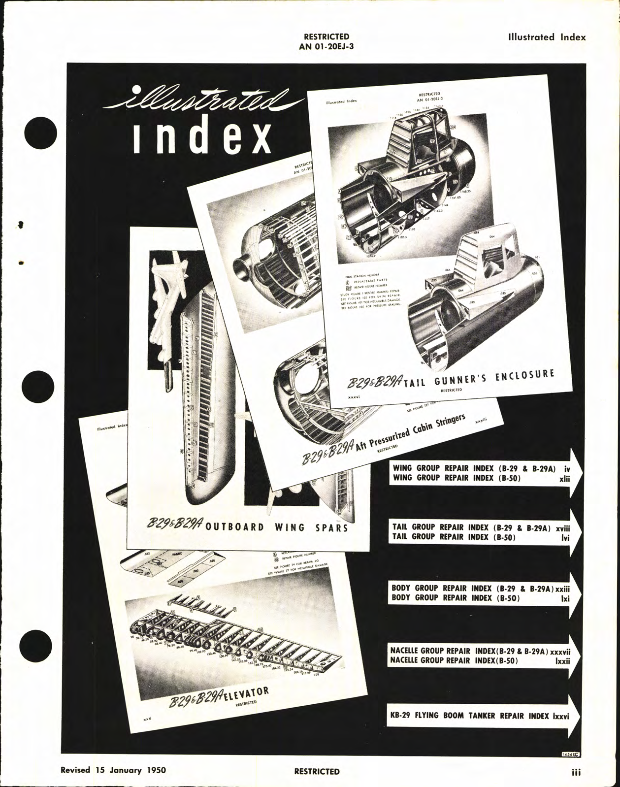 Sample page 7 from AirCorps Library document: Structural Repair Instructions for B-29, B-29A, B-50A, B-50B, and B-50D Aircraft