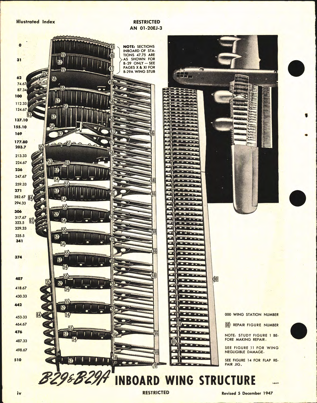 Sample page 8 from AirCorps Library document: Structural Repair Instructions for B-29, B-29A, B-50A, B-50B, and B-50D Aircraft