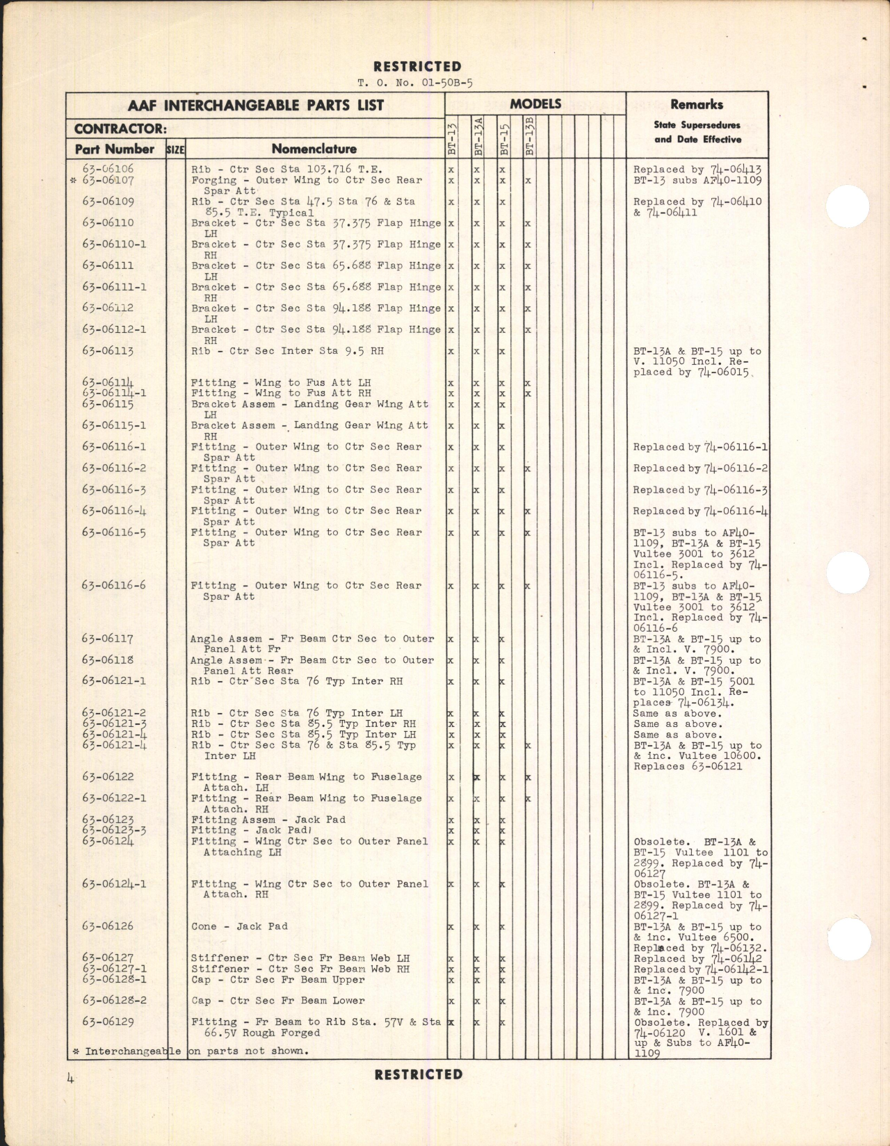 Sample page 8 from AirCorps Library document: Interchangeable Parts Catalog for BT-13, BT-13A, BT-13B, and BT-15 Airplanes