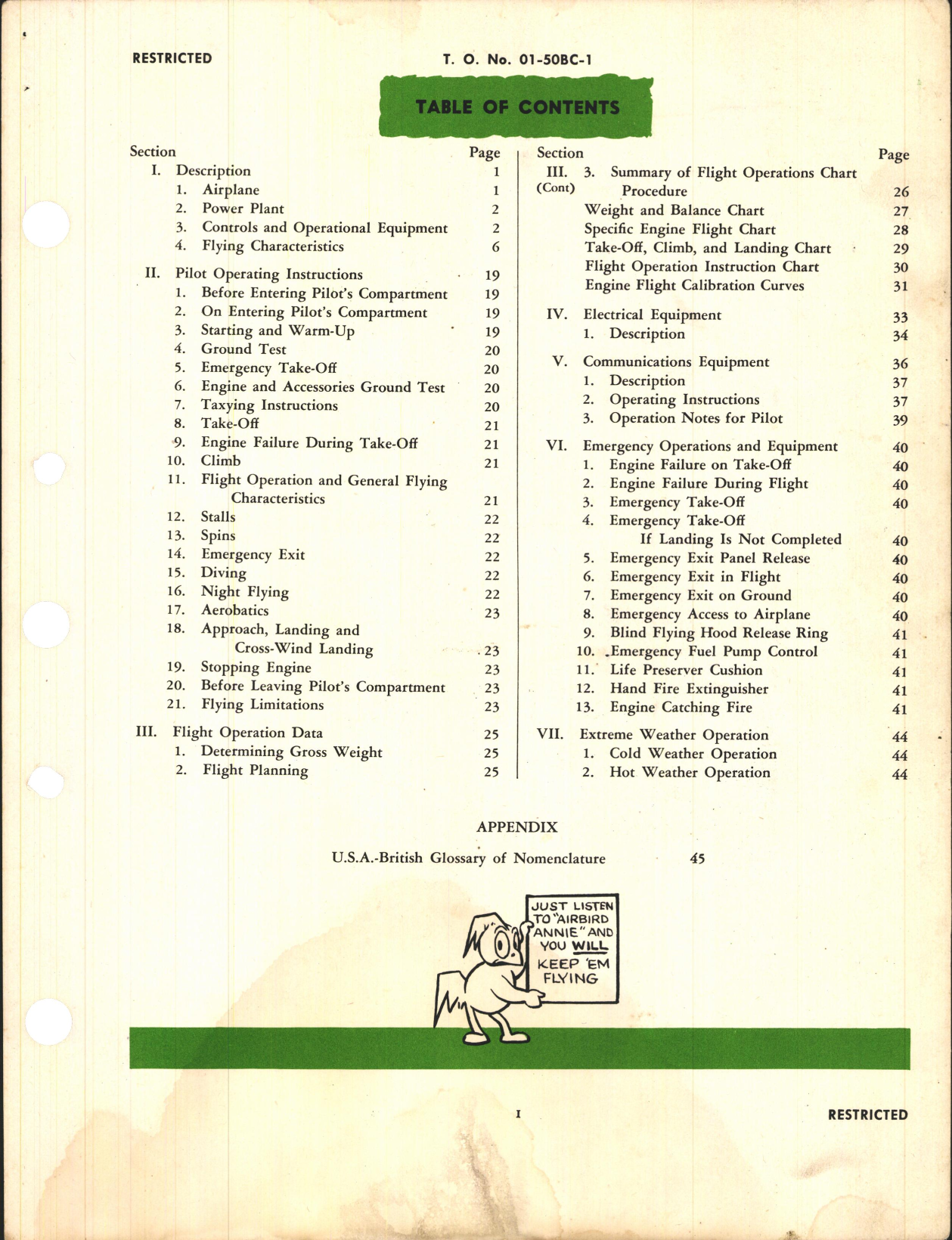 Sample page 5 from AirCorps Library document: Pilot's Flight Operating Instructions for BT-13A and SNV-1