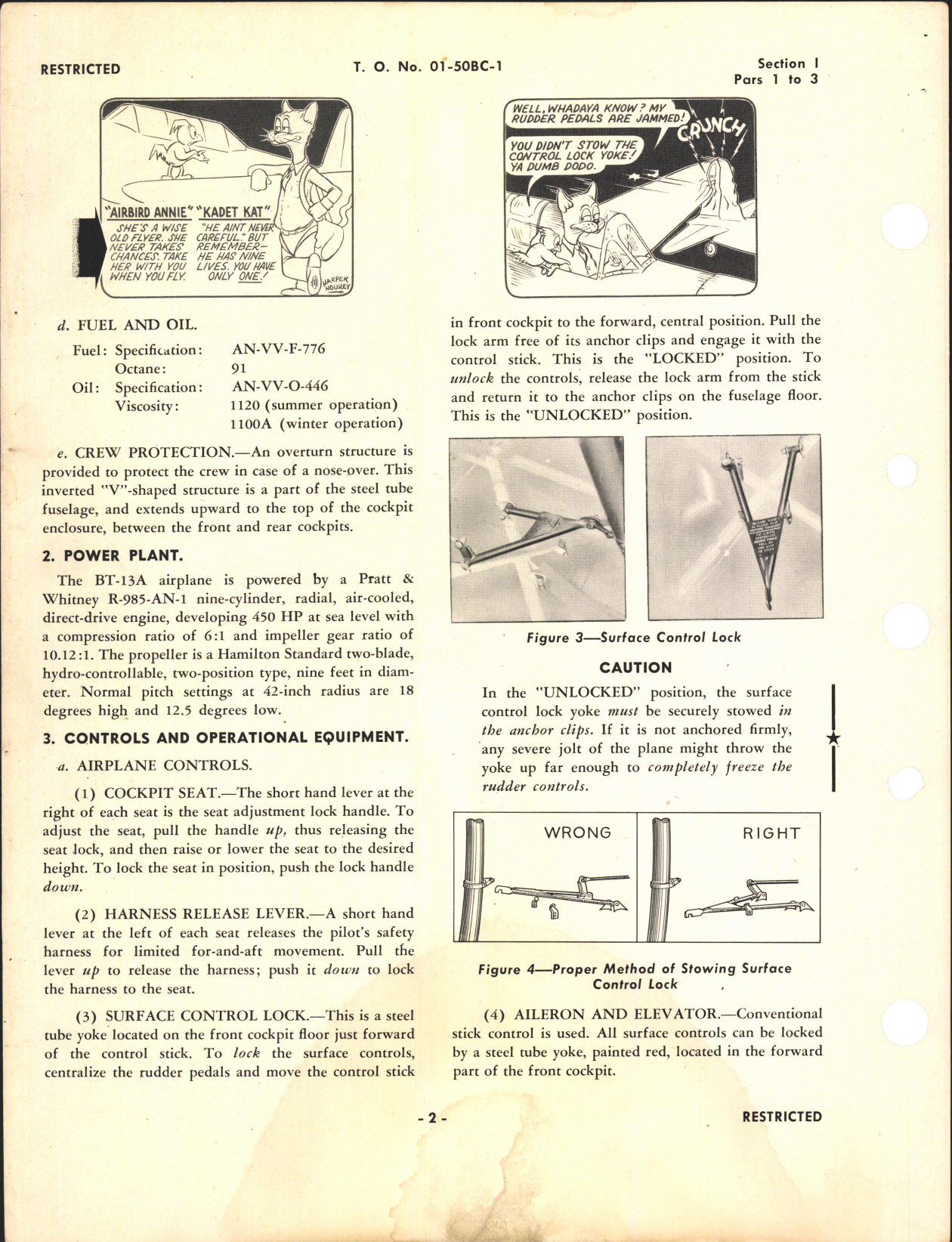 Sample page 8 from AirCorps Library document: Pilot's Flight Operating Instructions for BT-13A and SNV-1