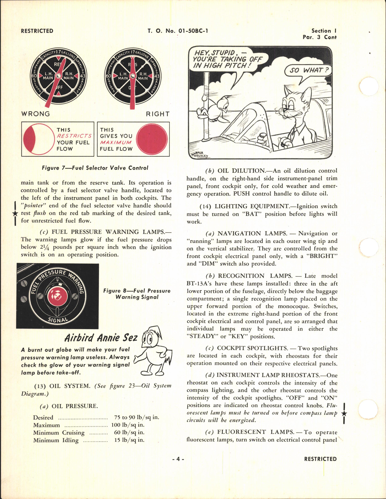 Sample page 8 from AirCorps Library document: Pilot's Flight Operating Instructions for BT-13A and SNV-1 Airplanes