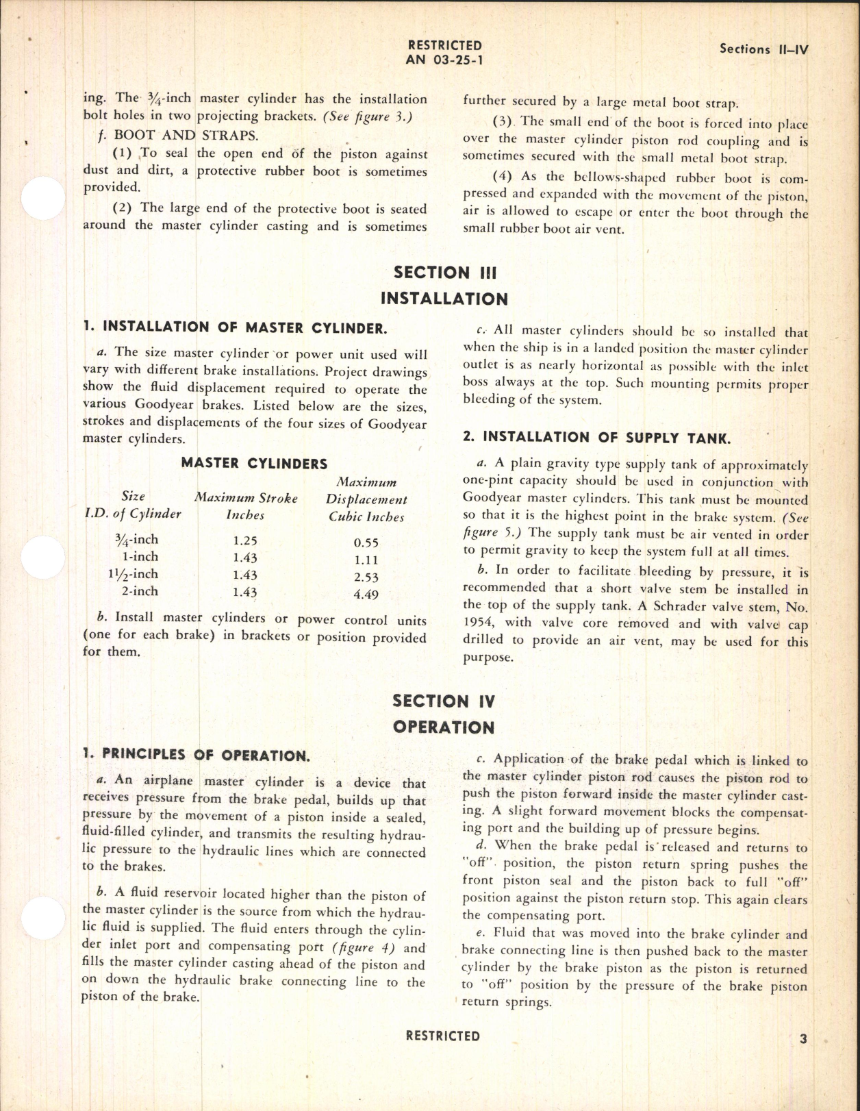 Sample page 7 from AirCorps Library document: Handbook of Instructions with Parts Catalog for Master Brake Cylinders (Goodyear)
