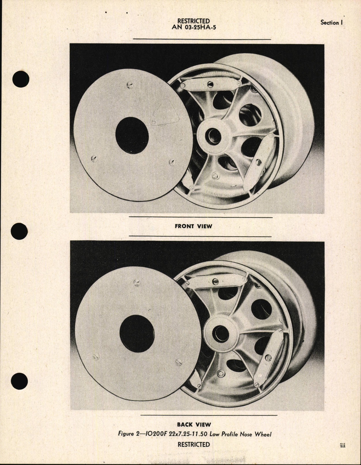 Sample page 5 from AirCorps Library document: Handbook of Instructions with Parts Catalog for Nose Wheels