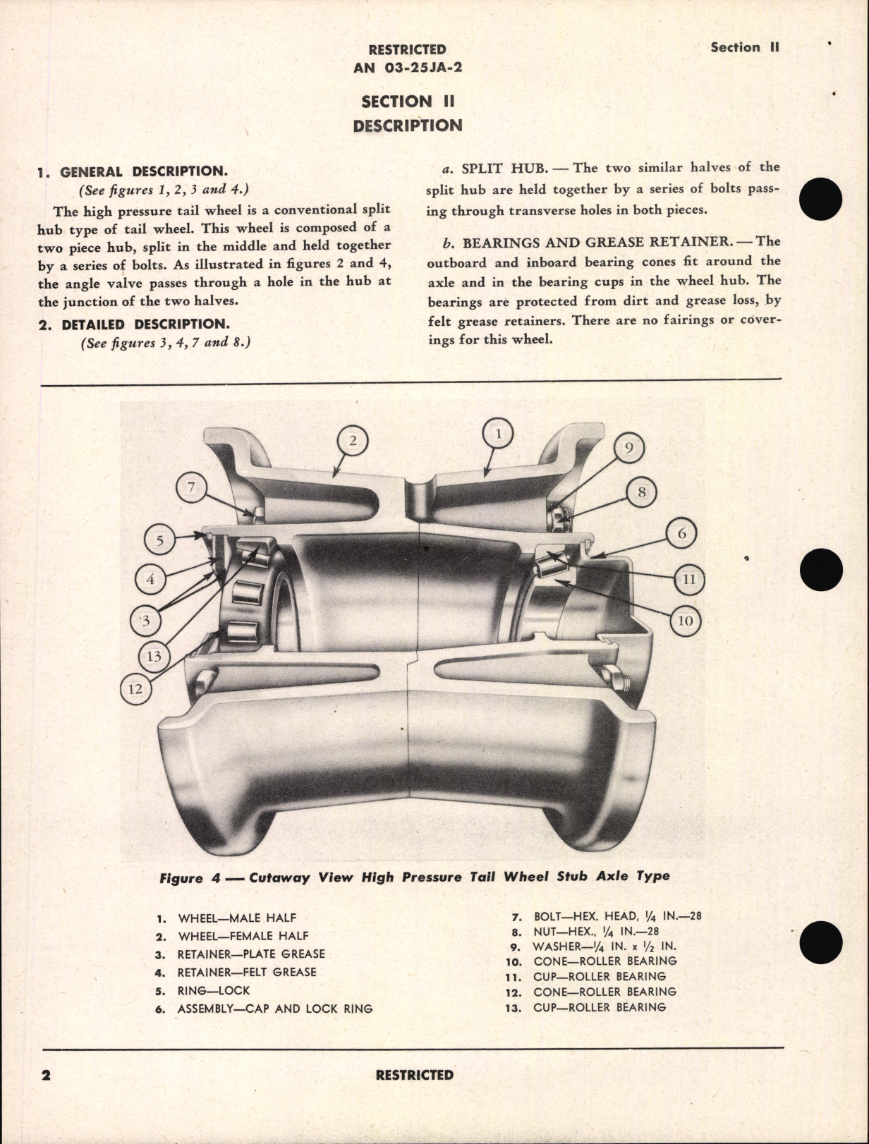 Sample page 6 from AirCorps Library document: Handbook of Instructions with Parts Catalog for High Pressure Tail Wheels