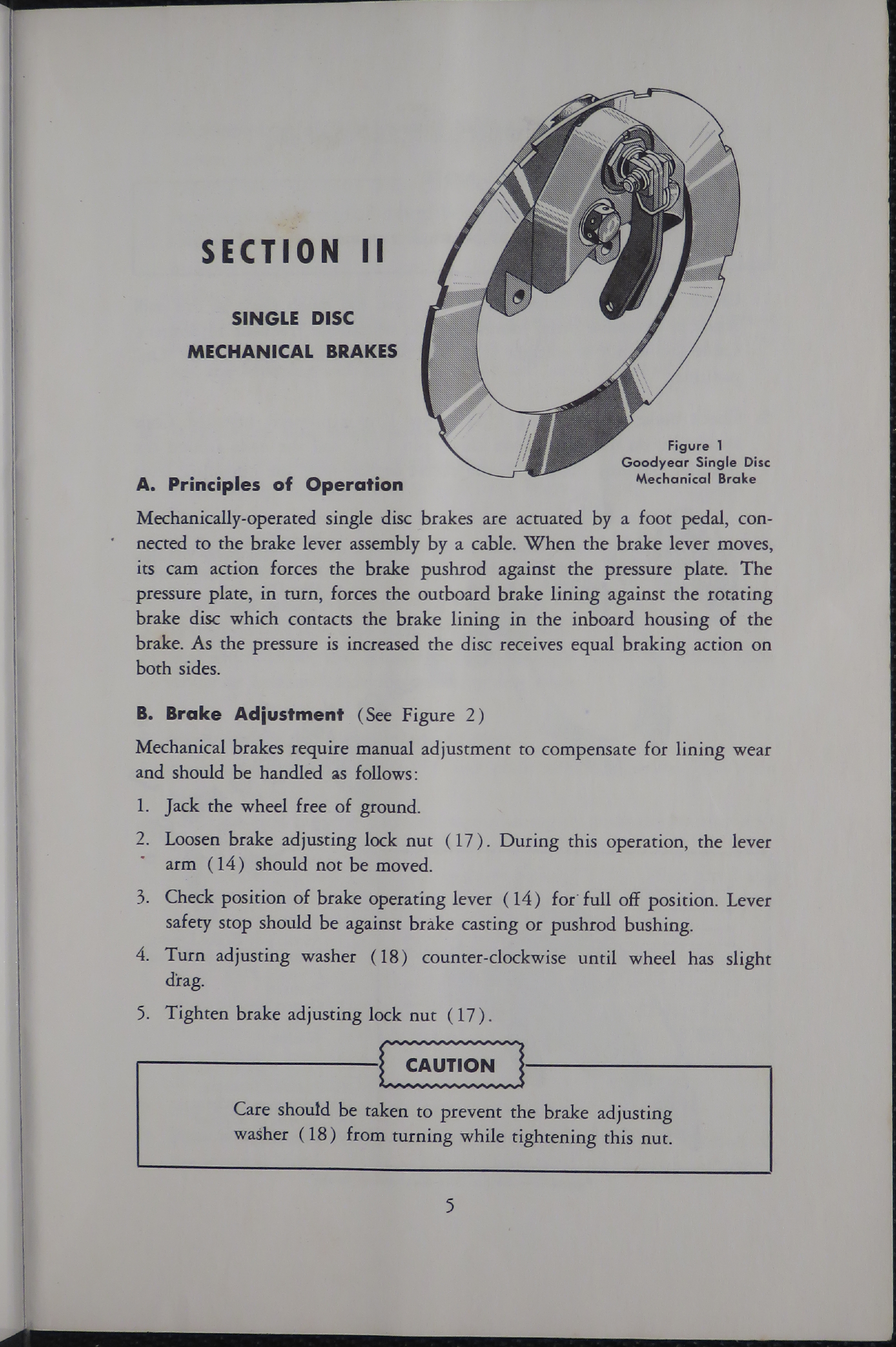Sample page 7 from AirCorps Library document: Operation and Service Manual for Single Disc Brakes and Wheels for Light Airplanes