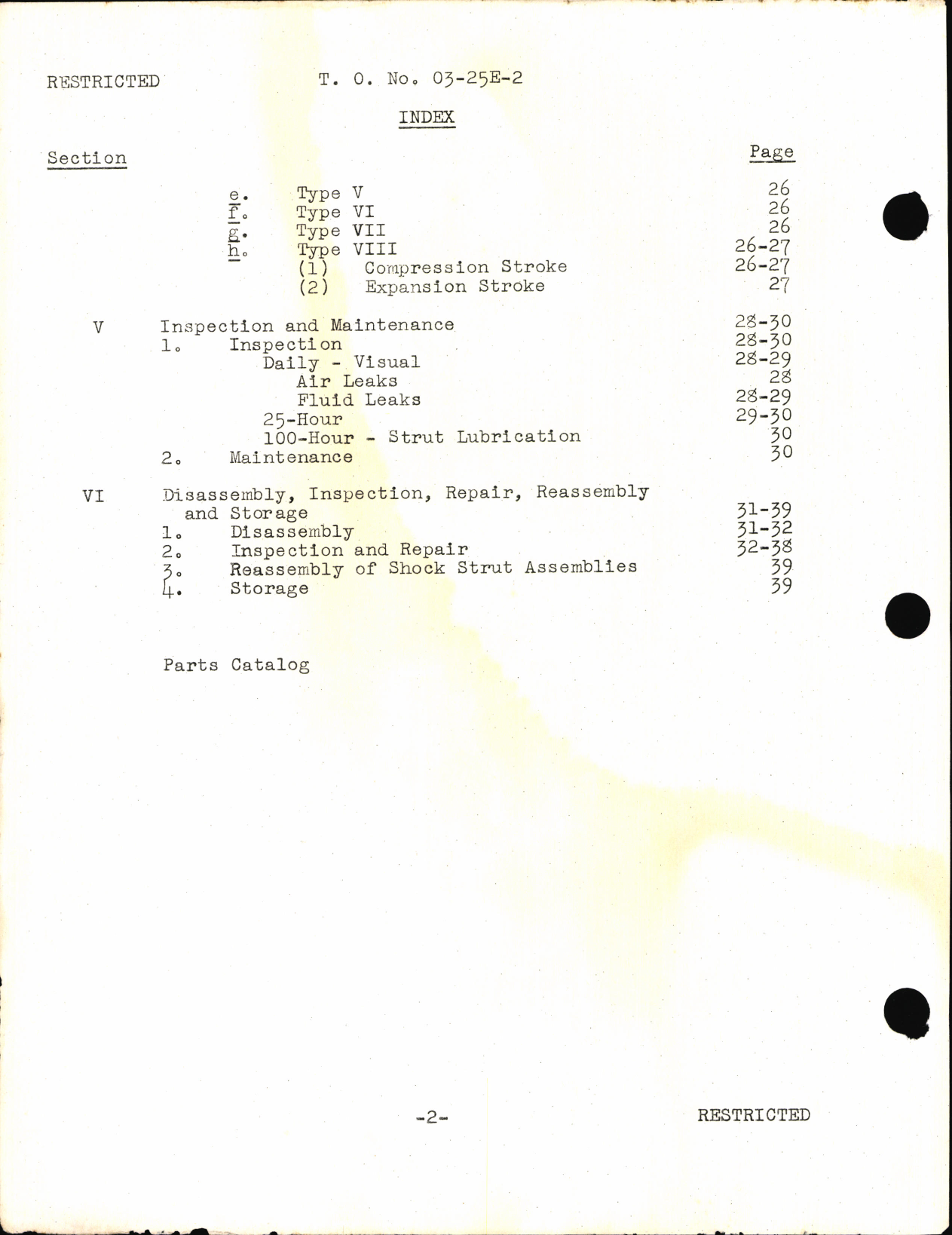 Sample page 6 from AirCorps Library document: Handbook of Instructions with Parts Catalog for Nose, Tail, and Landing Gear Struts