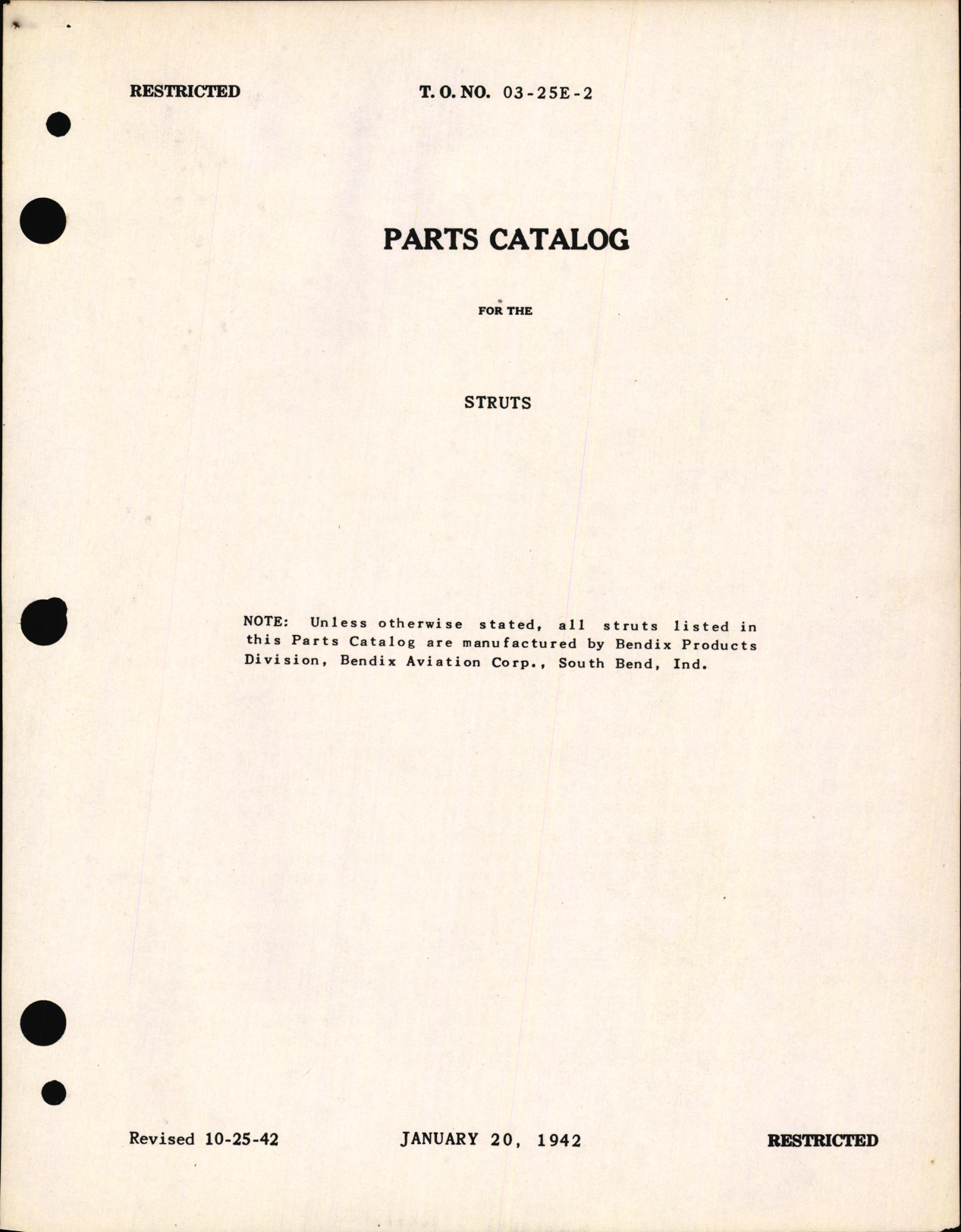 Sample page 7 from AirCorps Library document: Handbook of Instructions with Parts Catalog for Struts