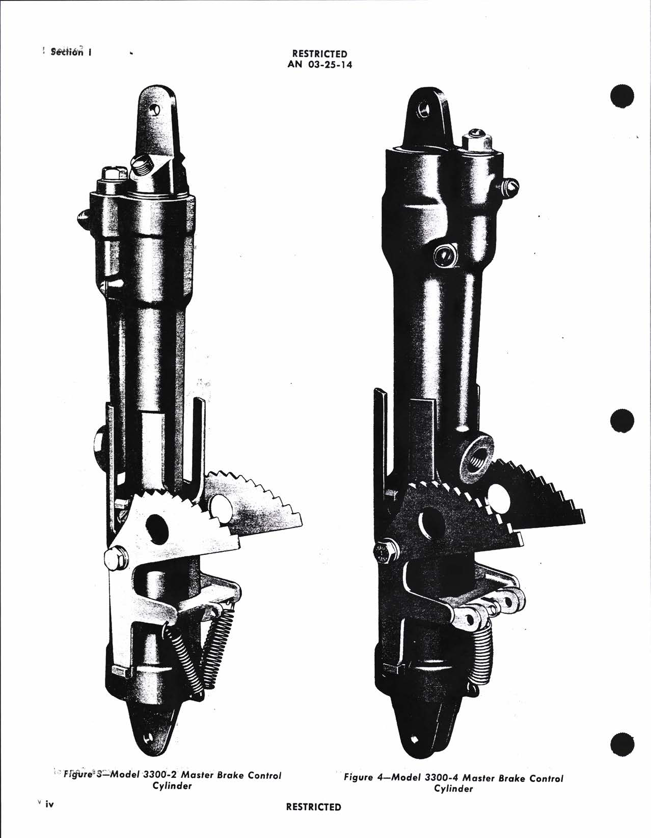 Sample page 6 from AirCorps Library document: Operation, Service, & Overhaul Instructions with Parts Catalog for Master Brake Control Cylinders