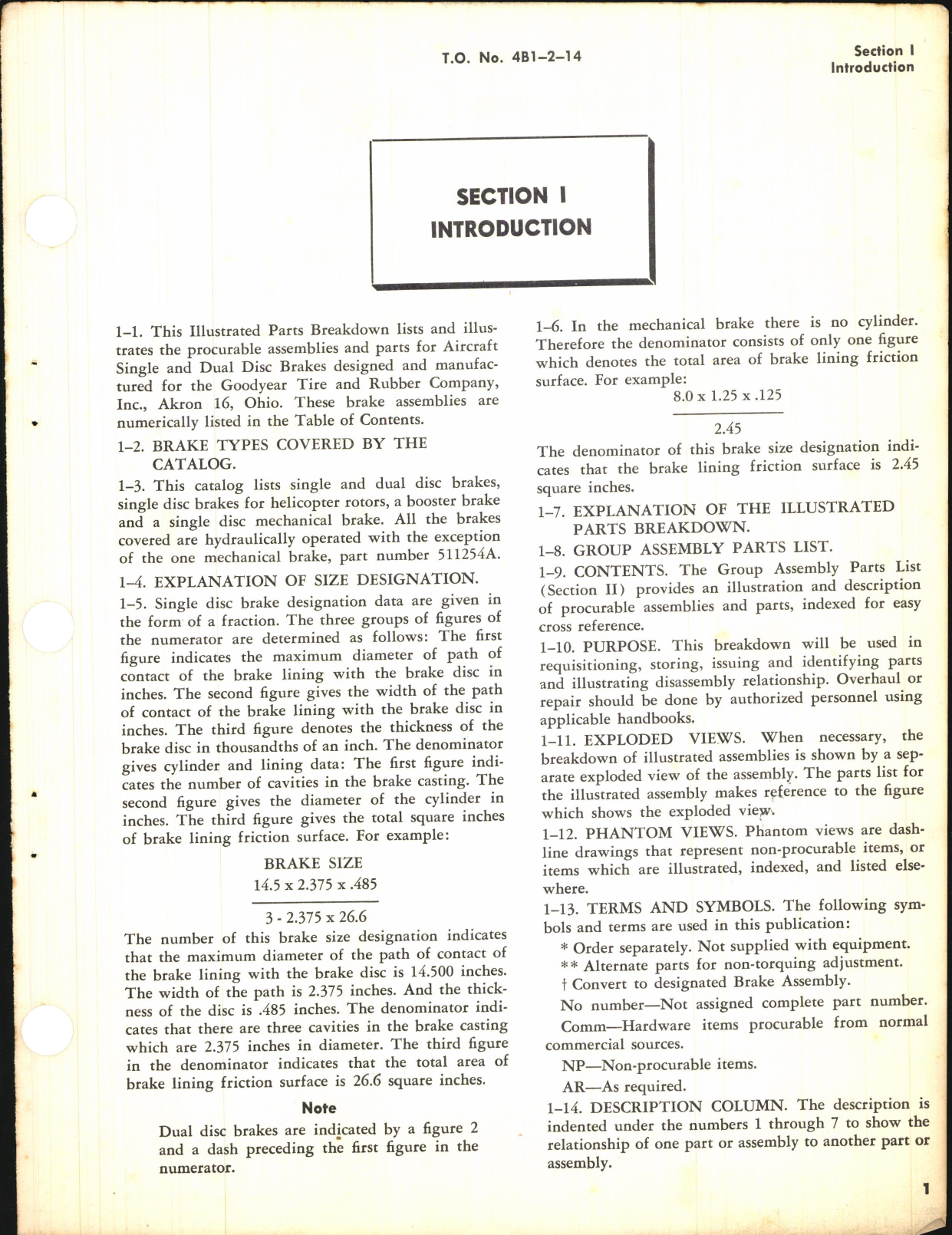 Sample page 5 from AirCorps Library document: Illustrated Parts Breakdown for Single and Dual Disc Brakes (Goodyear)