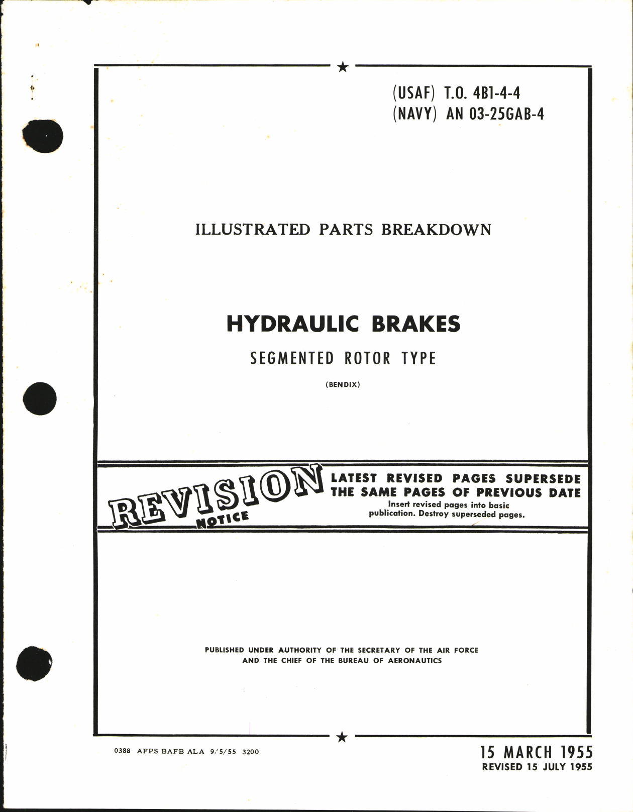 Sample page 1 from AirCorps Library document: Illustrated Parts Breakdown for Hydraulic Brakes Segmented Rotor Type