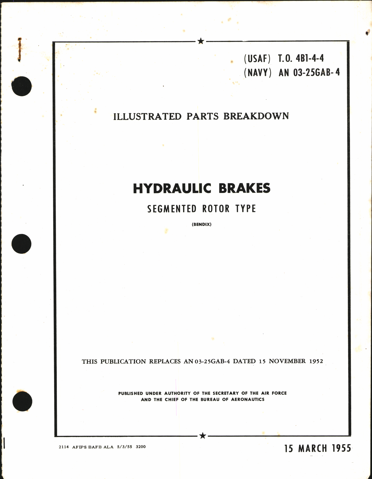 Sample page 1 from AirCorps Library document: Illustrated Parts Breakdown for Hydraulic Brakes Segmented Rotor Type