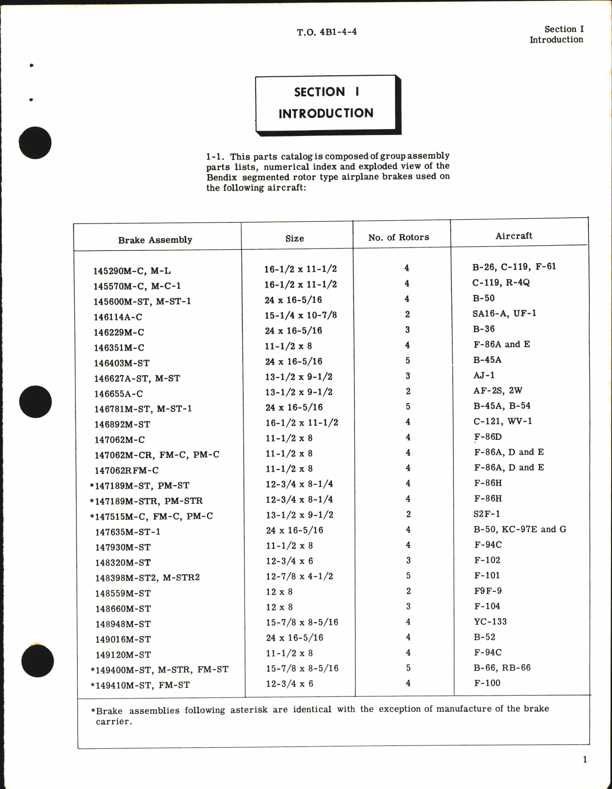 Sample page 5 from AirCorps Library document: Illustrated Parts Breakdown for Hydraulic Brakes Segmented Rotor Type