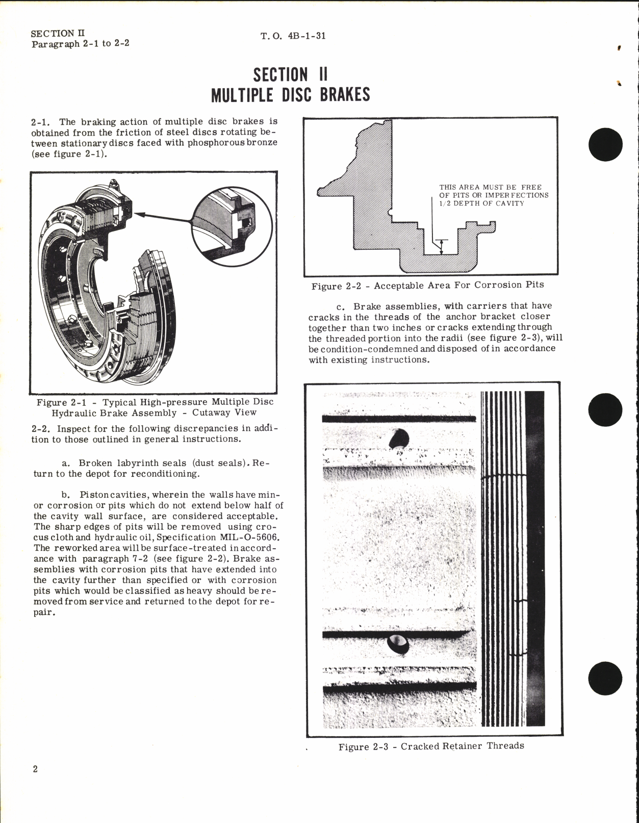 Sample page 6 from AirCorps Library document: Service and Maintenance Instructions for All Aircraft Brakes