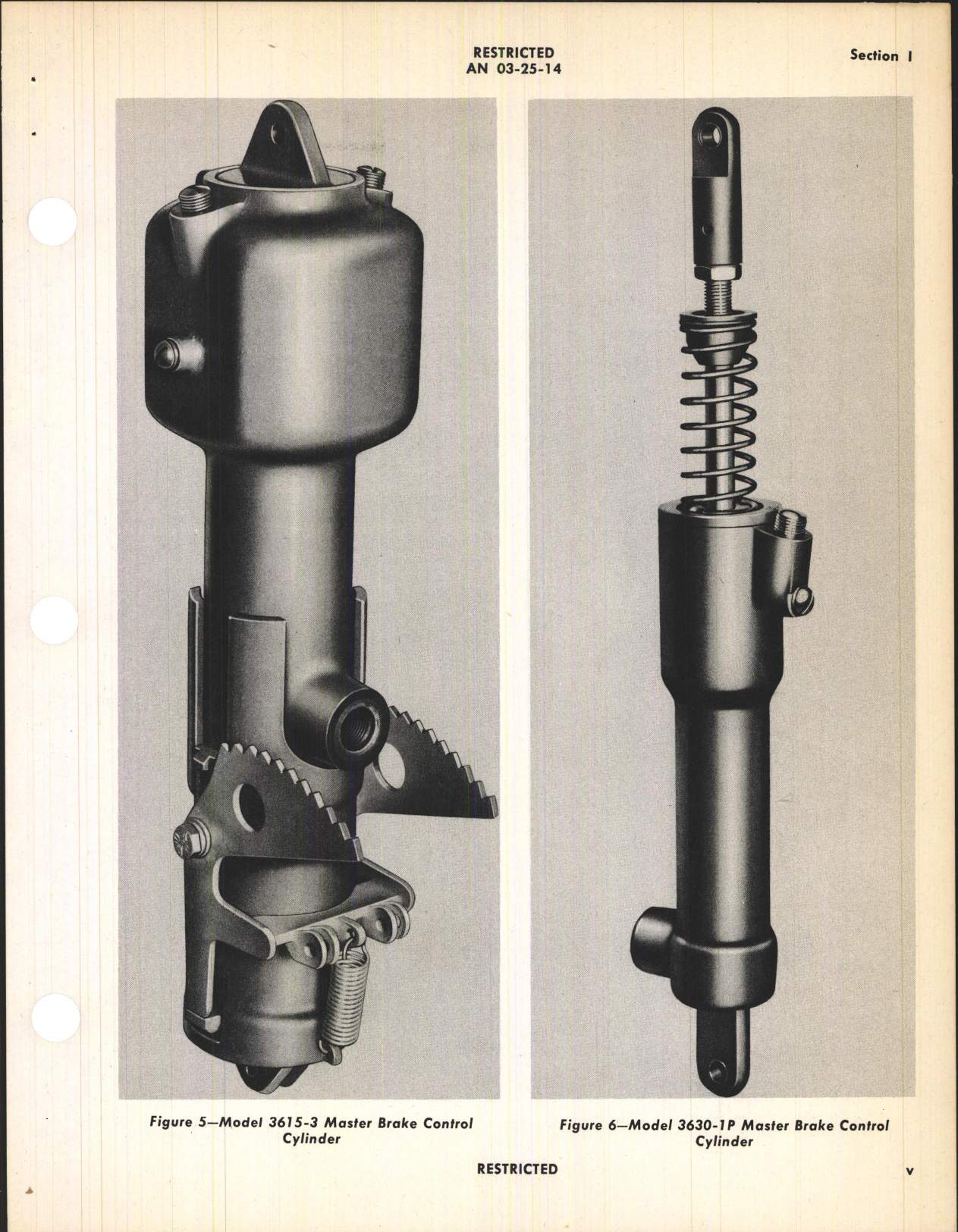 Sample page 7 from AirCorps Library document: Operation, Service & Overhaul Inst with Parts Catalog for Master Brake Control Cylinders