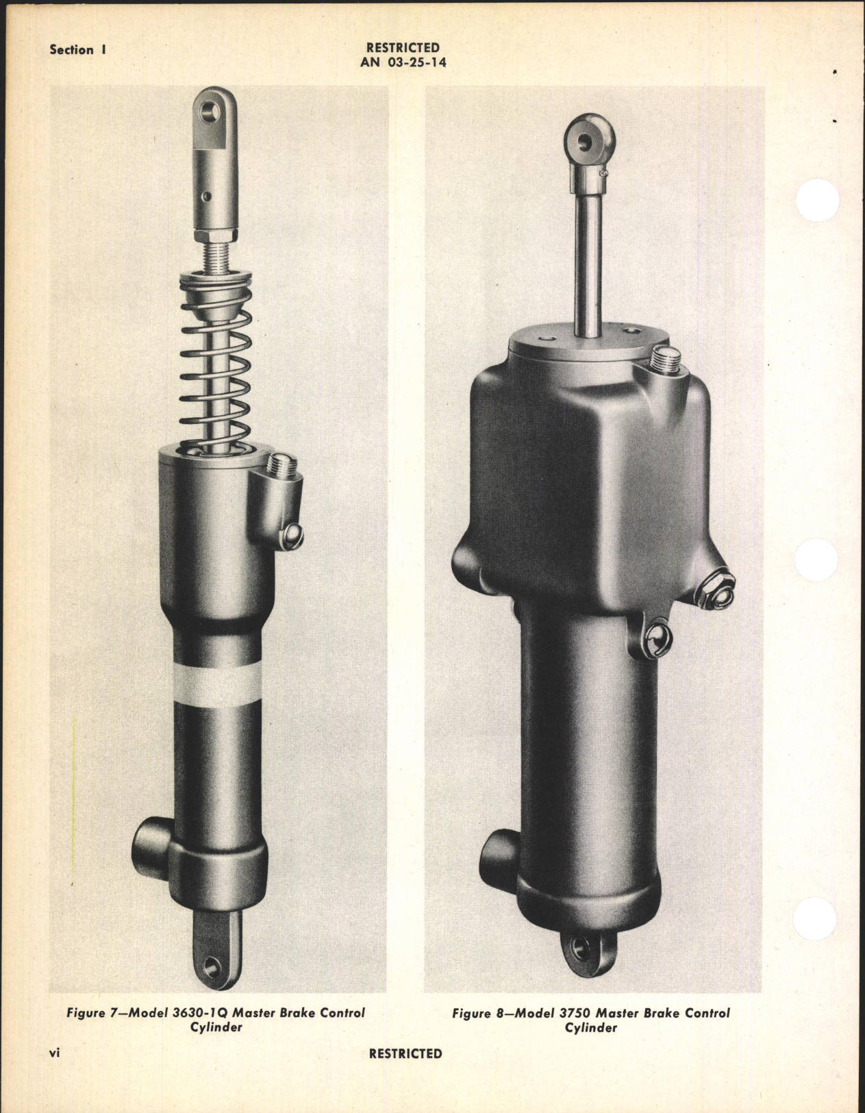 Sample page 8 from AirCorps Library document: Operation, Service & Overhaul Inst with Parts Catalog for Master Brake Control Cylinders