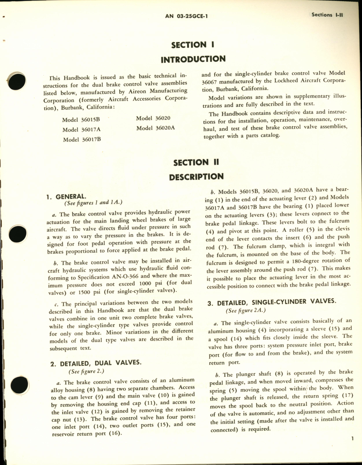 Sample page 7 from AirCorps Library document: Operation, Service, & Overhaul Instructions with Parts Catalog for Brake Control Valves