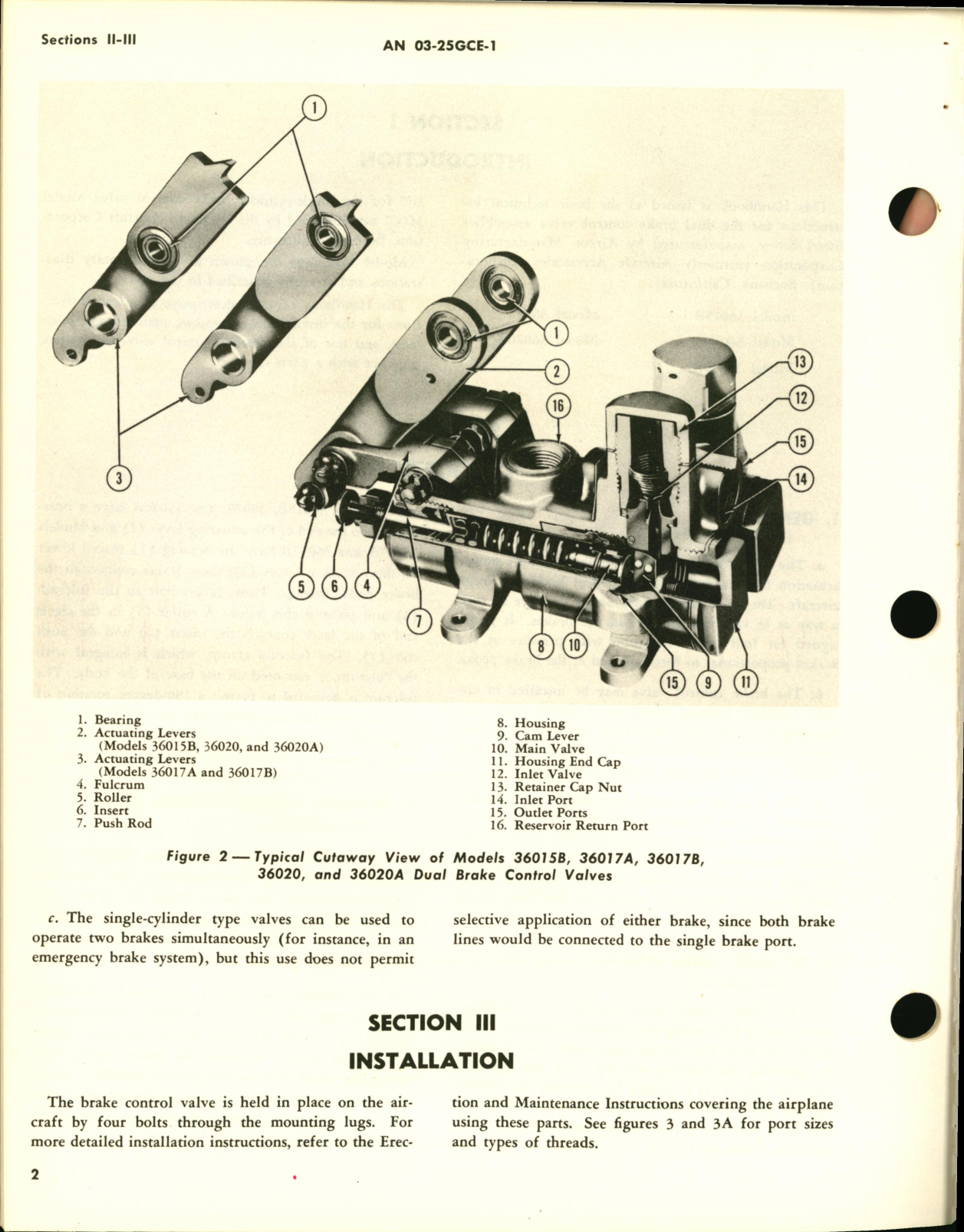 Sample page 8 from AirCorps Library document: Operation, Service, & Overhaul Instructions with Parts Catalog for Brake Control Valves