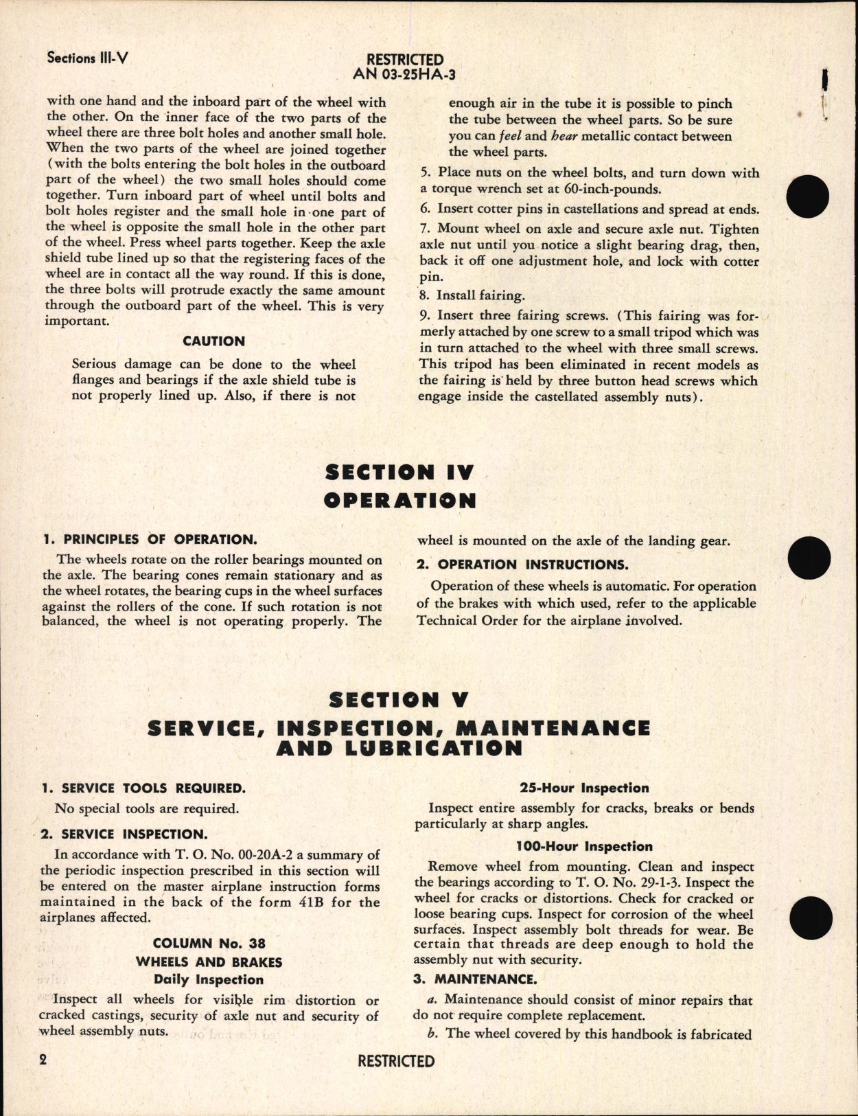 Sample page 6 from AirCorps Library document: Handbook of Instructions with Parts Catalog for Low Pressure Landing Wheels