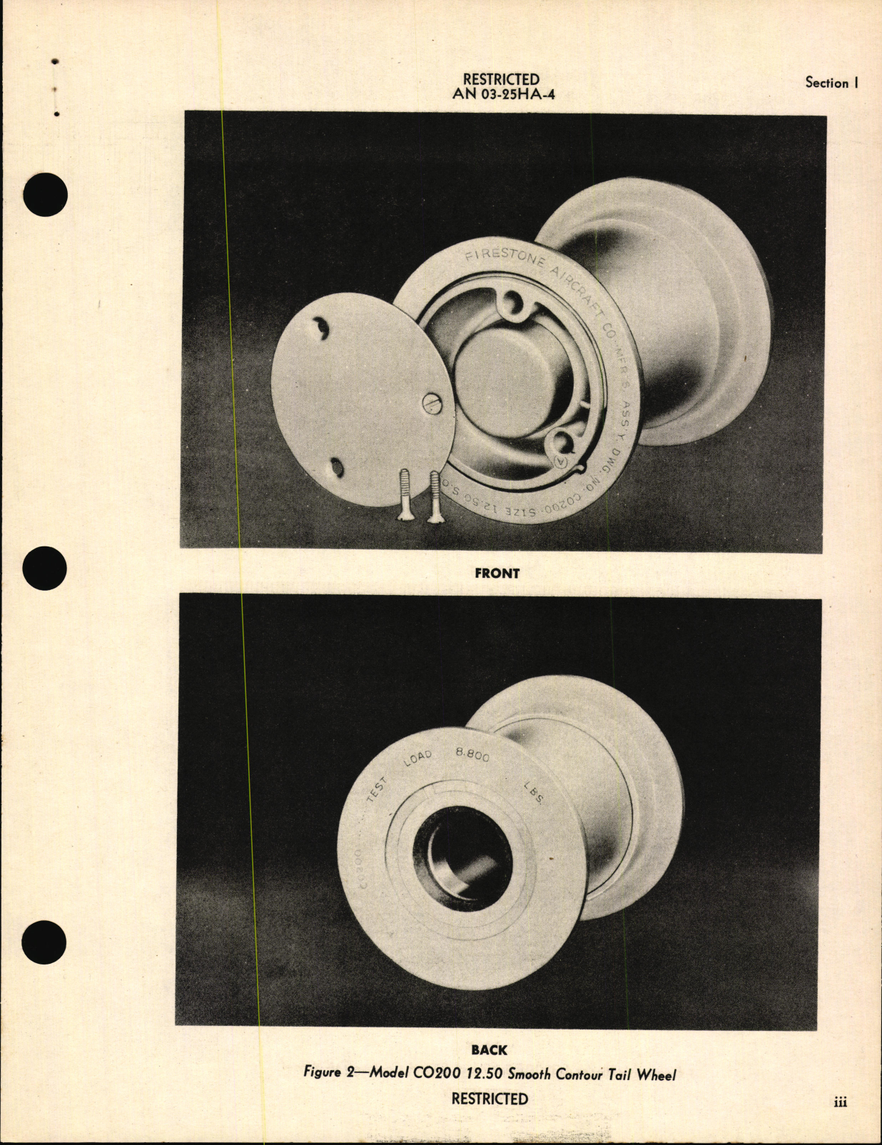 Sample page 5 from AirCorps Library document: Handbook of Instructions with Parts Catalog for Tail Wheels (Firestone)