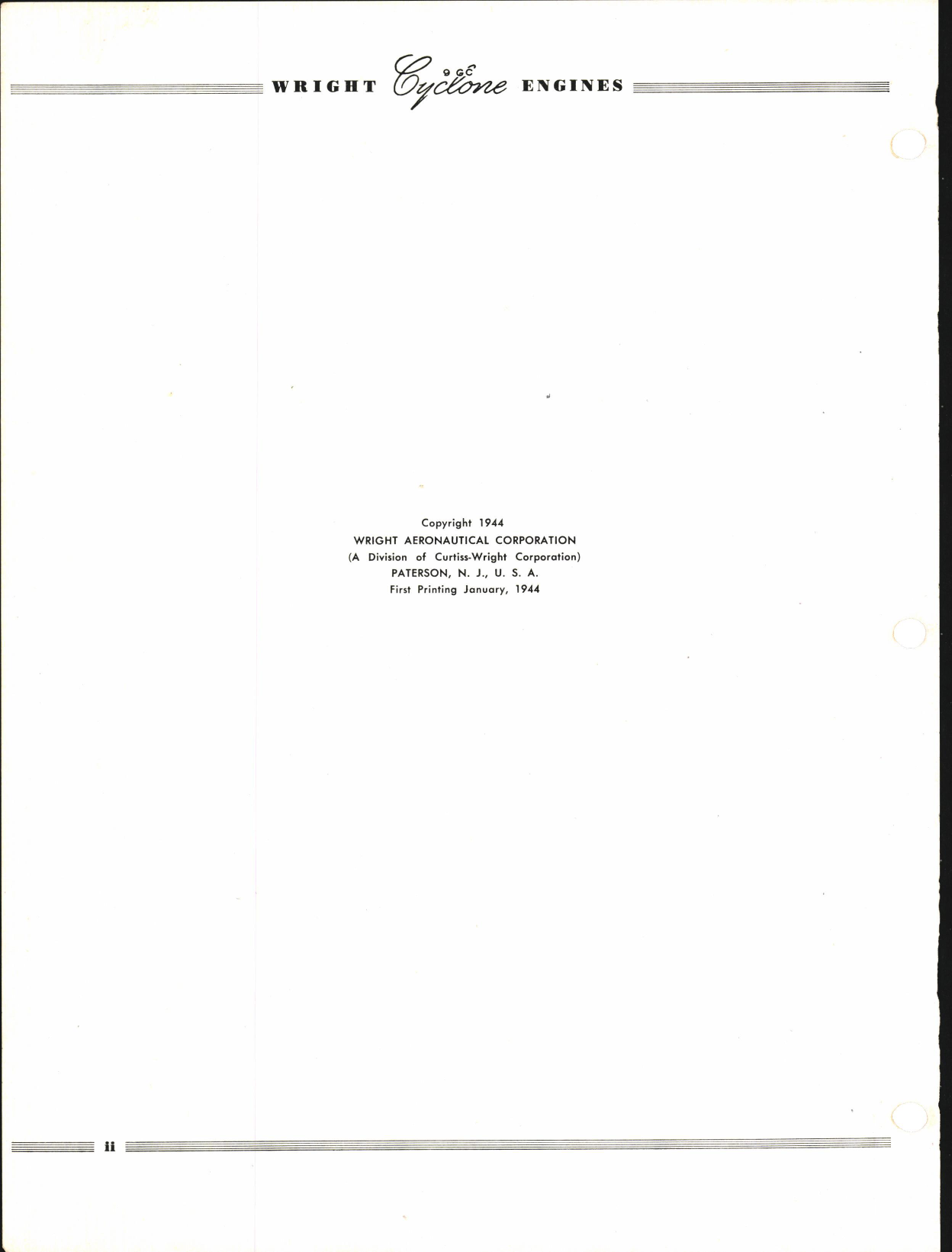 Sample page 7 from AirCorps Library document: Service Manual for Wright Cyclone 9GC (With Performance Characteristics of Cyclone Commercial Models)