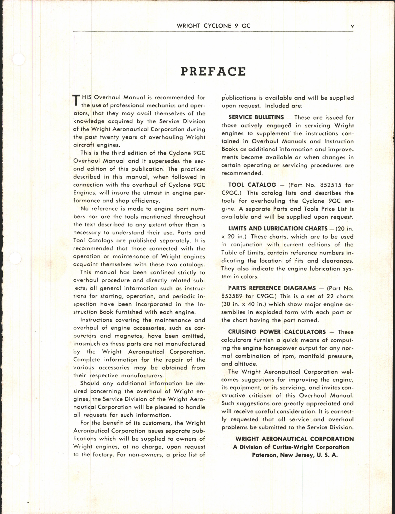 Sample page 7 from AirCorps Library document: Overhaul Manual for Cyclone 9 GC Engine