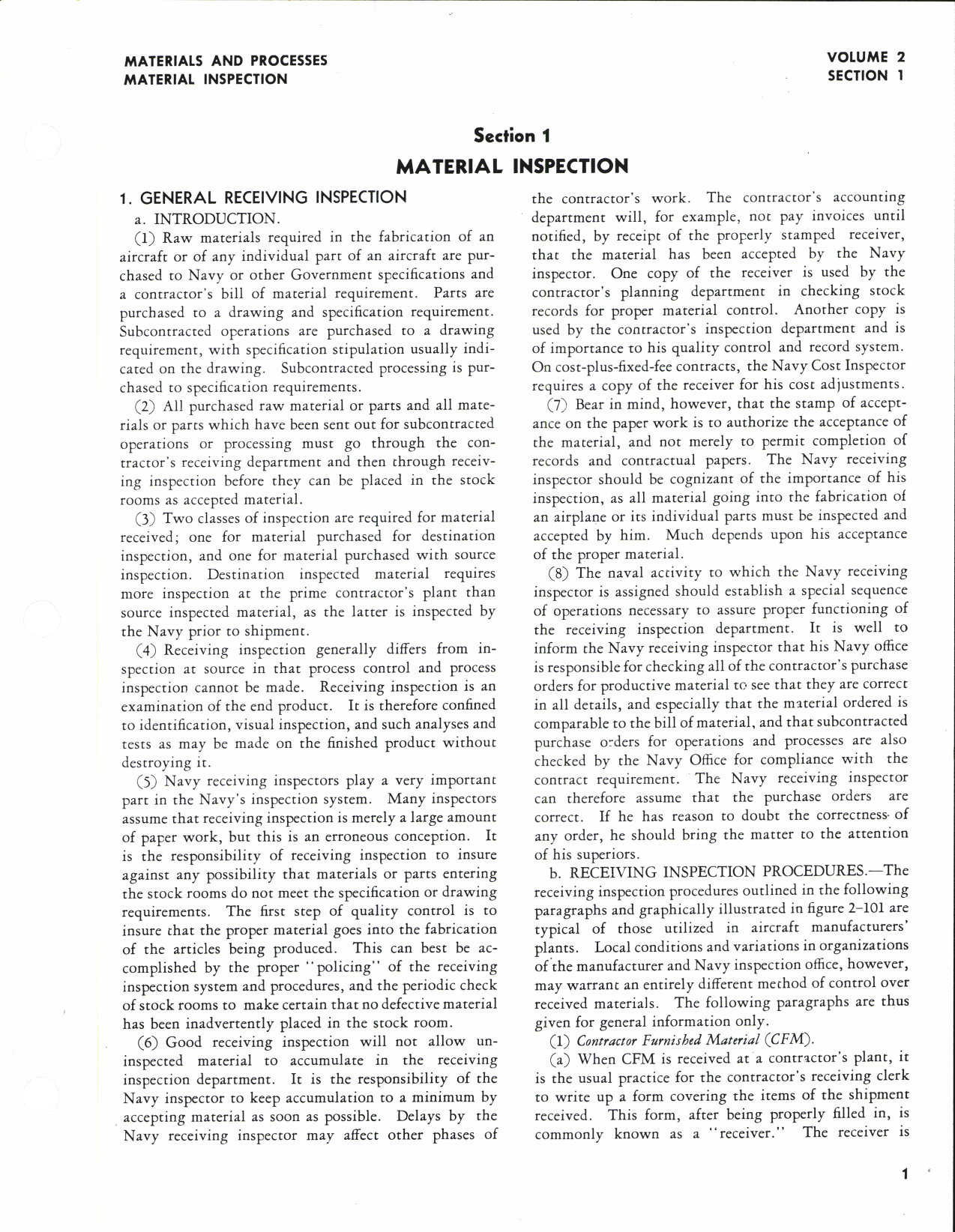 Sample page 7 from AirCorps Library document: Aeronautical Technical Inspection Manual - Material and Process Inspection