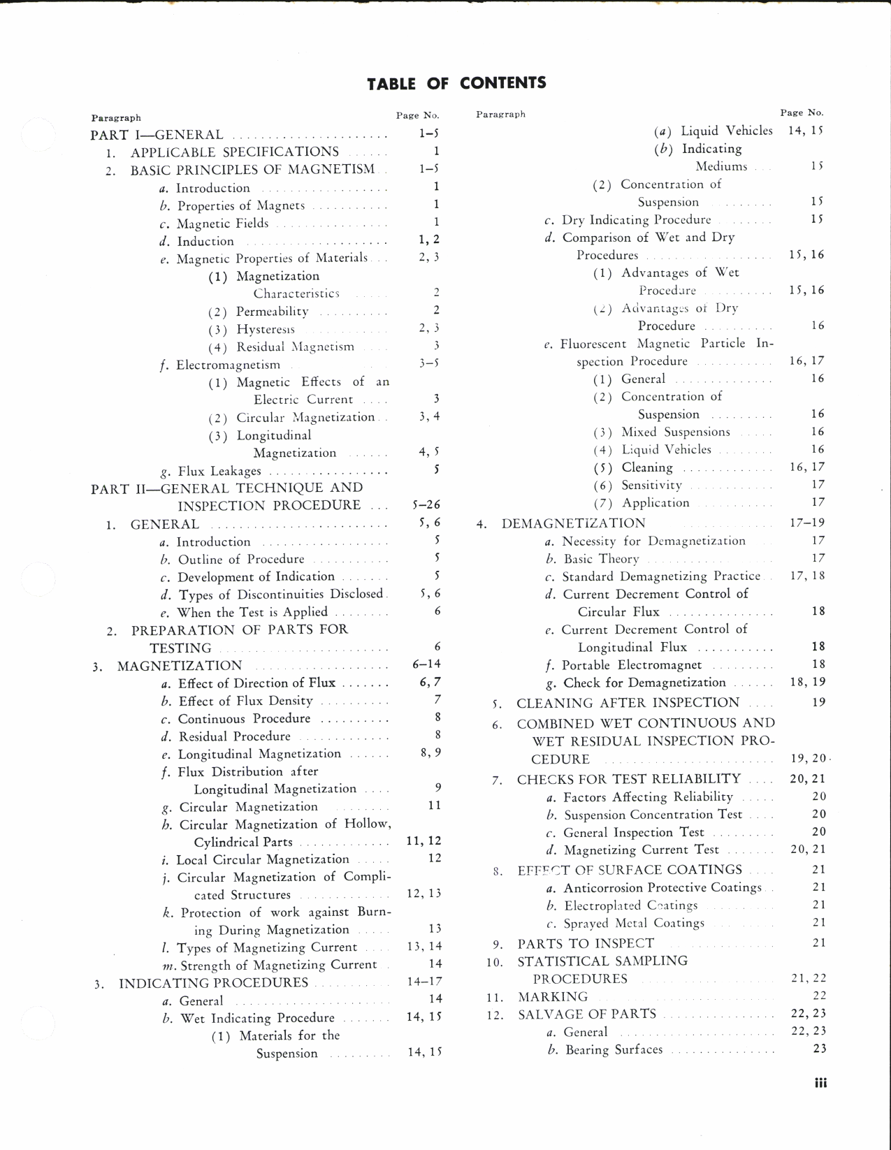 Sample page 5 from AirCorps Library document: Aeronautical Technical Inspection Manual - Magnetic Particle Inspection