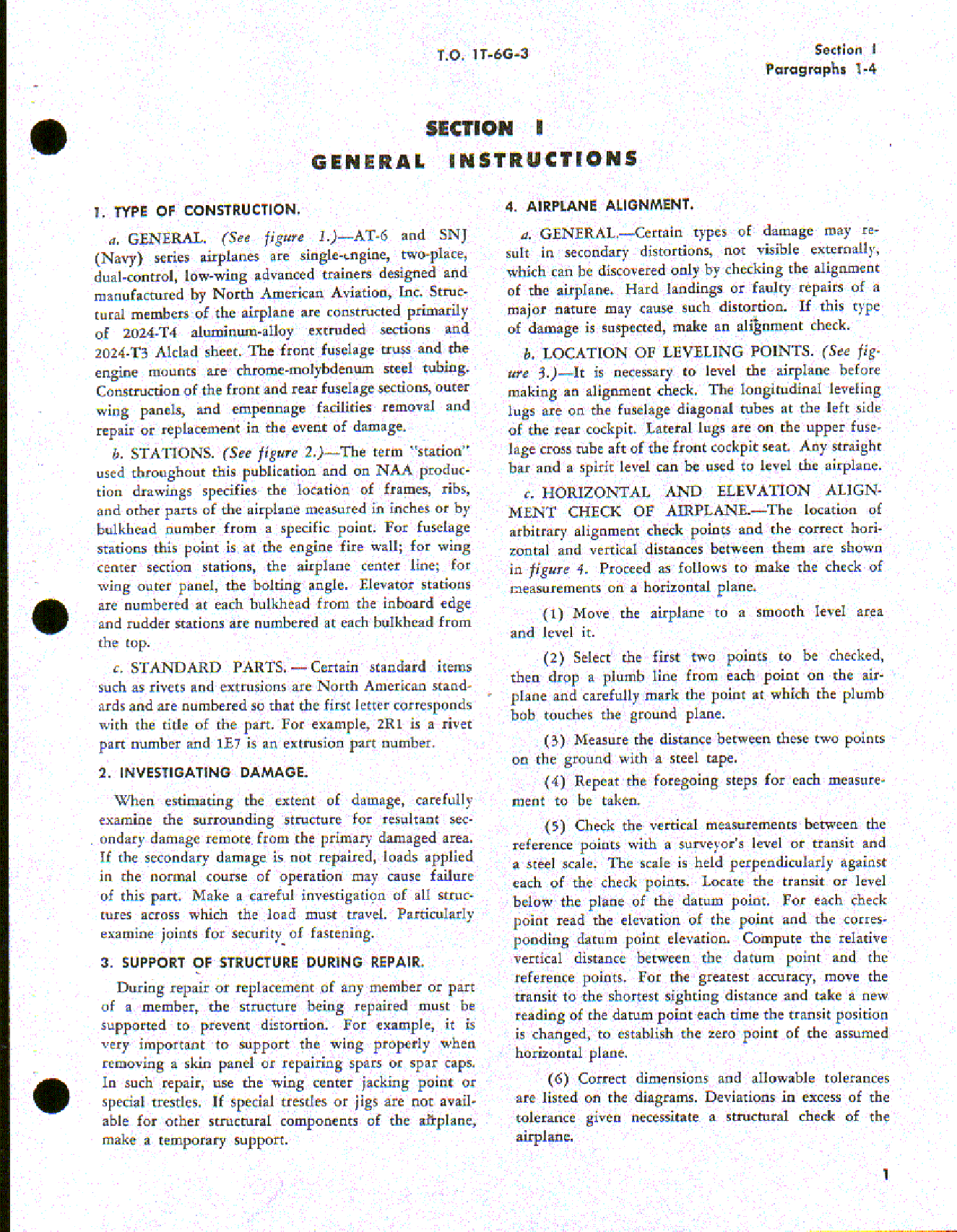 Sample page 7 from AirCorps Library document: Structural Repair For T-6, SNJ-3, SNJ-4, SNJ-5, and SNJ-6 Aircraft