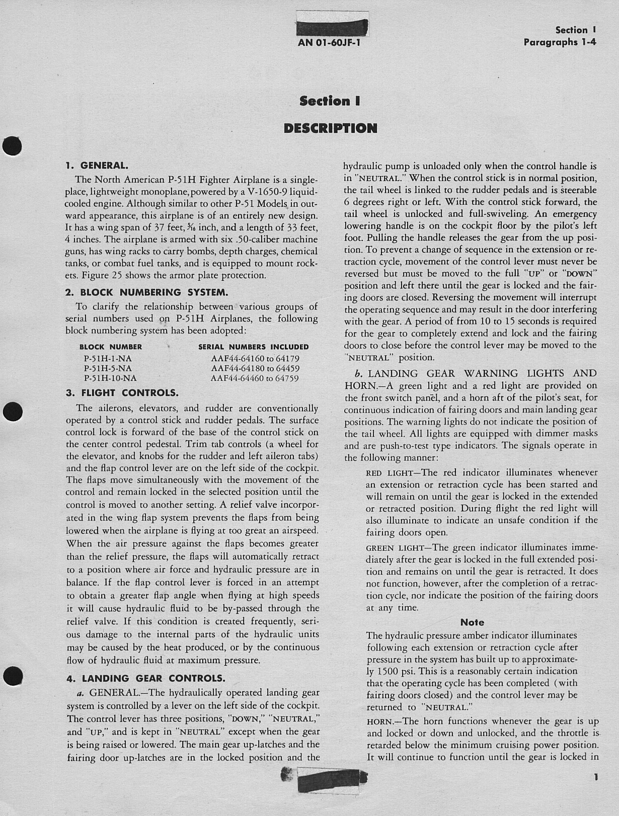 Sample page 5 from AirCorps Library document: Pilot's Handbook for P-51H-1, -5, and -10 Airplanes