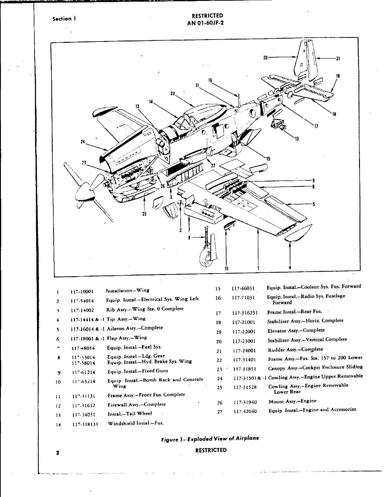 Sample page 6 from AirCorps Library document: Erection and Maintenance Instructions for P-51H Airplane