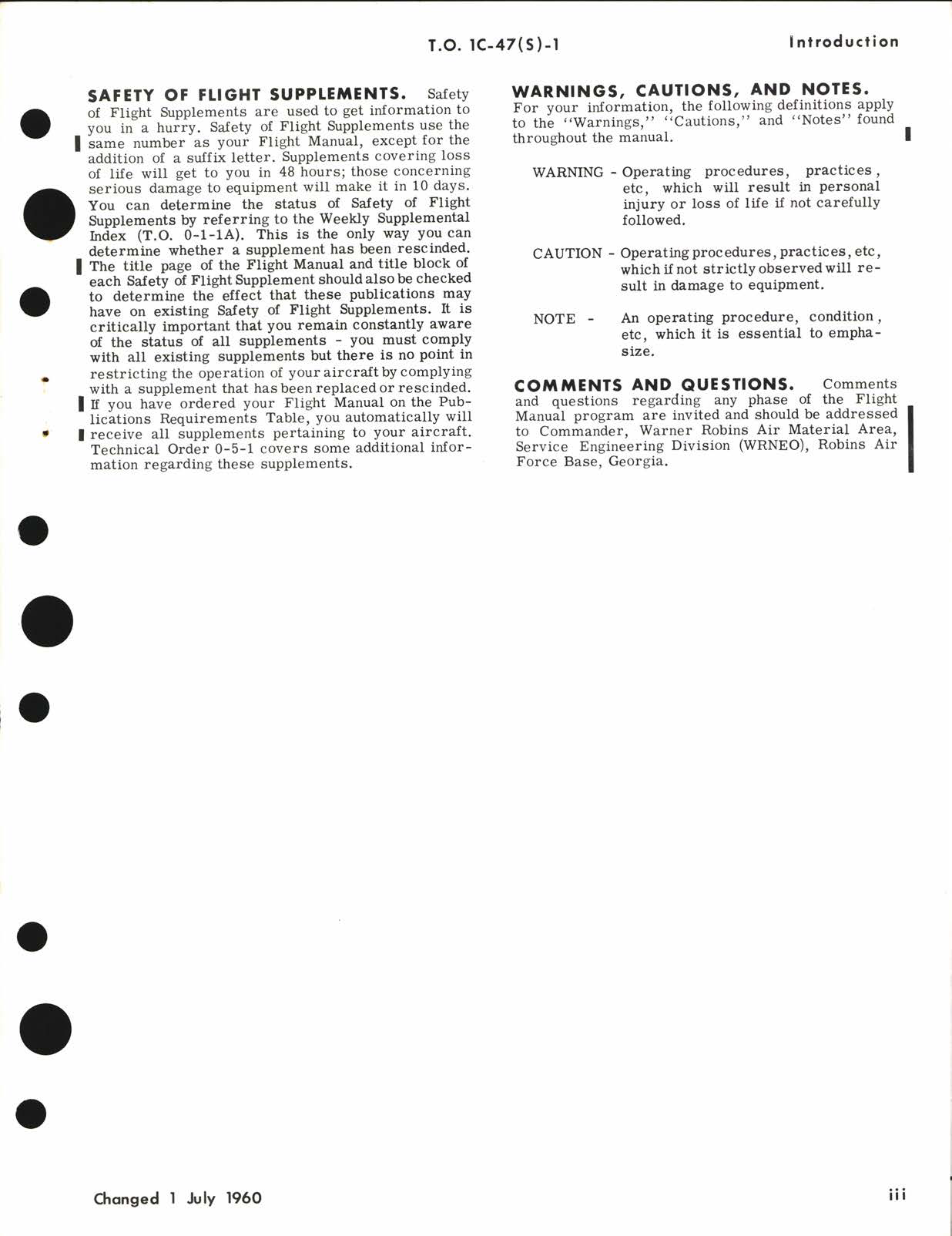 Sample page 5 from AirCorps Library document: Flight Manual for SC-47