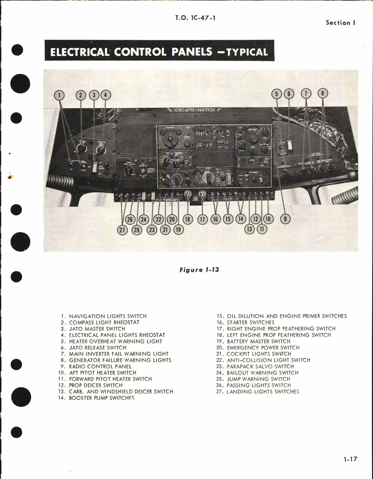 Sample page 5 from AirCorps Library document: Flight Manual for C-47, A, B, D, H, J, HC-47, C-117A, B, C, R4D-1, and TC-47K