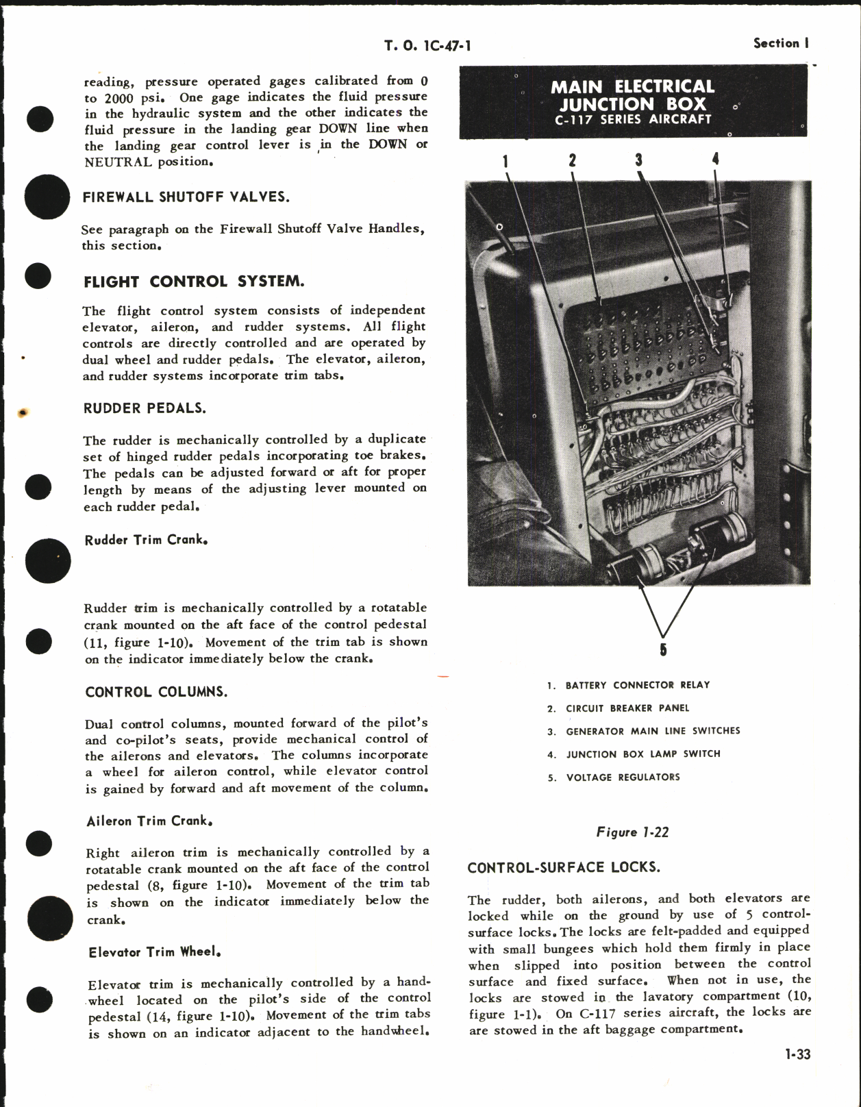 Sample page 7 from AirCorps Library document: Flight Manual for C-47, A, B, D, H, J, HC-47, C-117A, B, C, R4D-1, and TC-47K