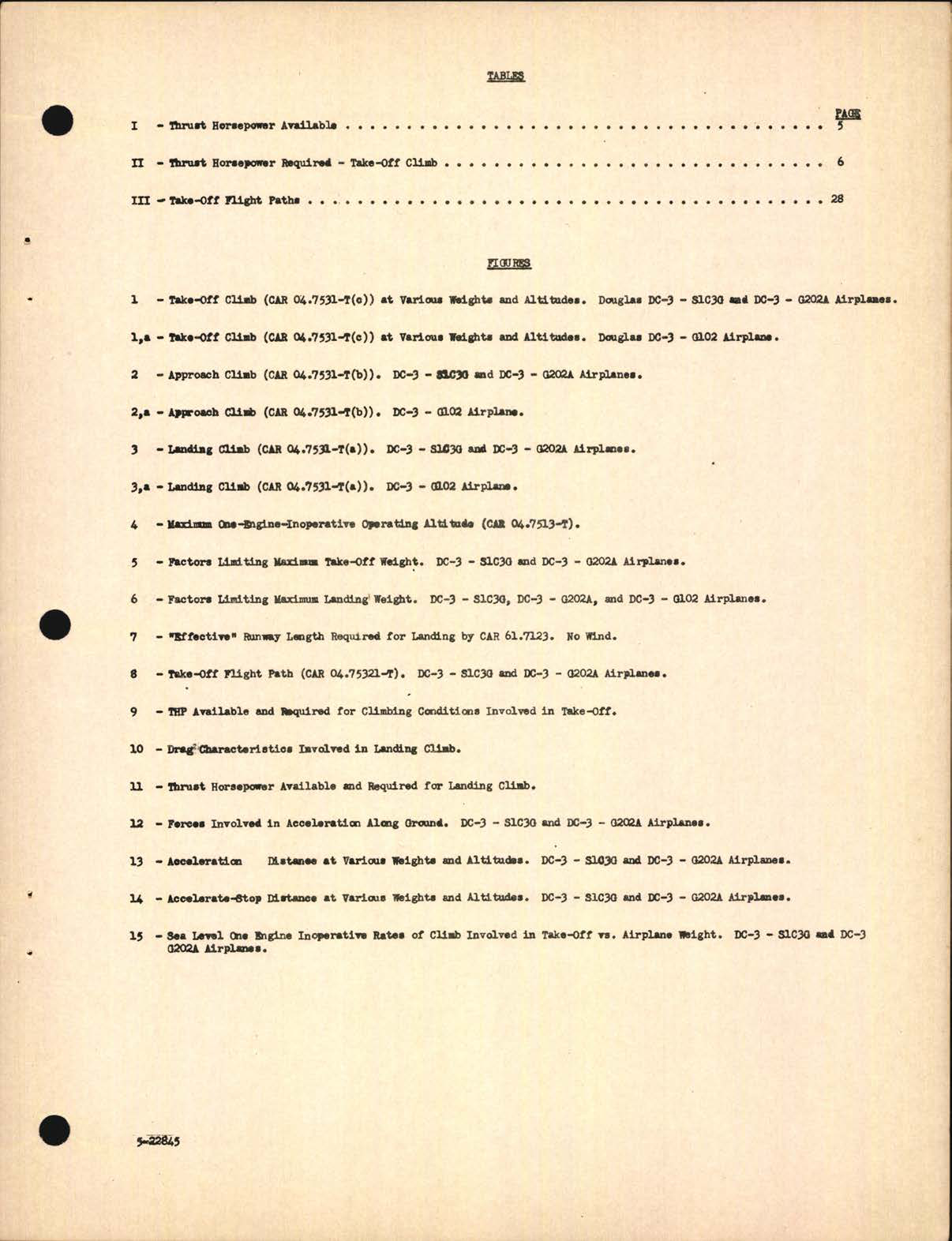 Sample page 5 from AirCorps Library document: A Study to Determine the Maximum Weights Permitted by the Transport Category Requirements for the DC-3