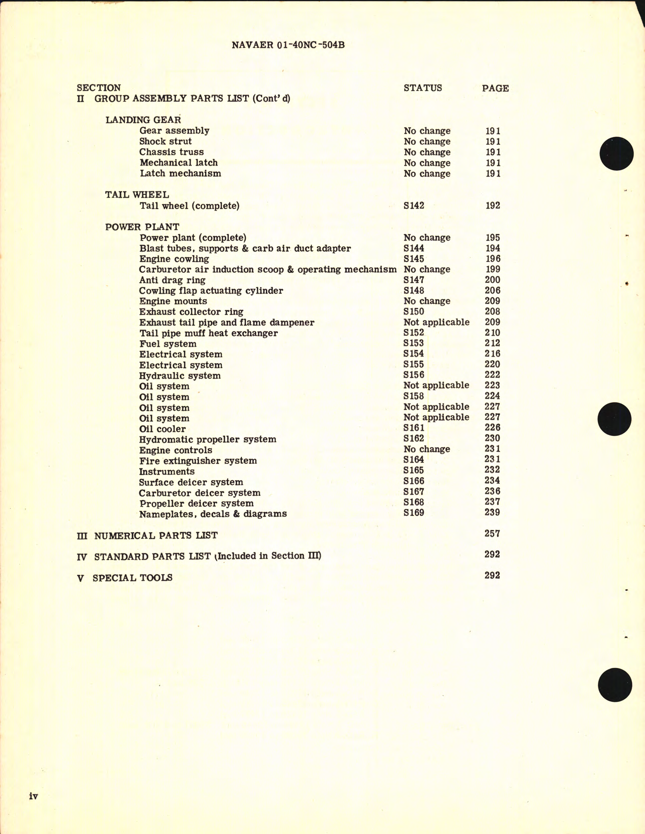 Sample page 6 from AirCorps Library document: Supplemental Parts Catalog for Navy Models R4D-5 Airplanes Modified by Curtiss-Wright