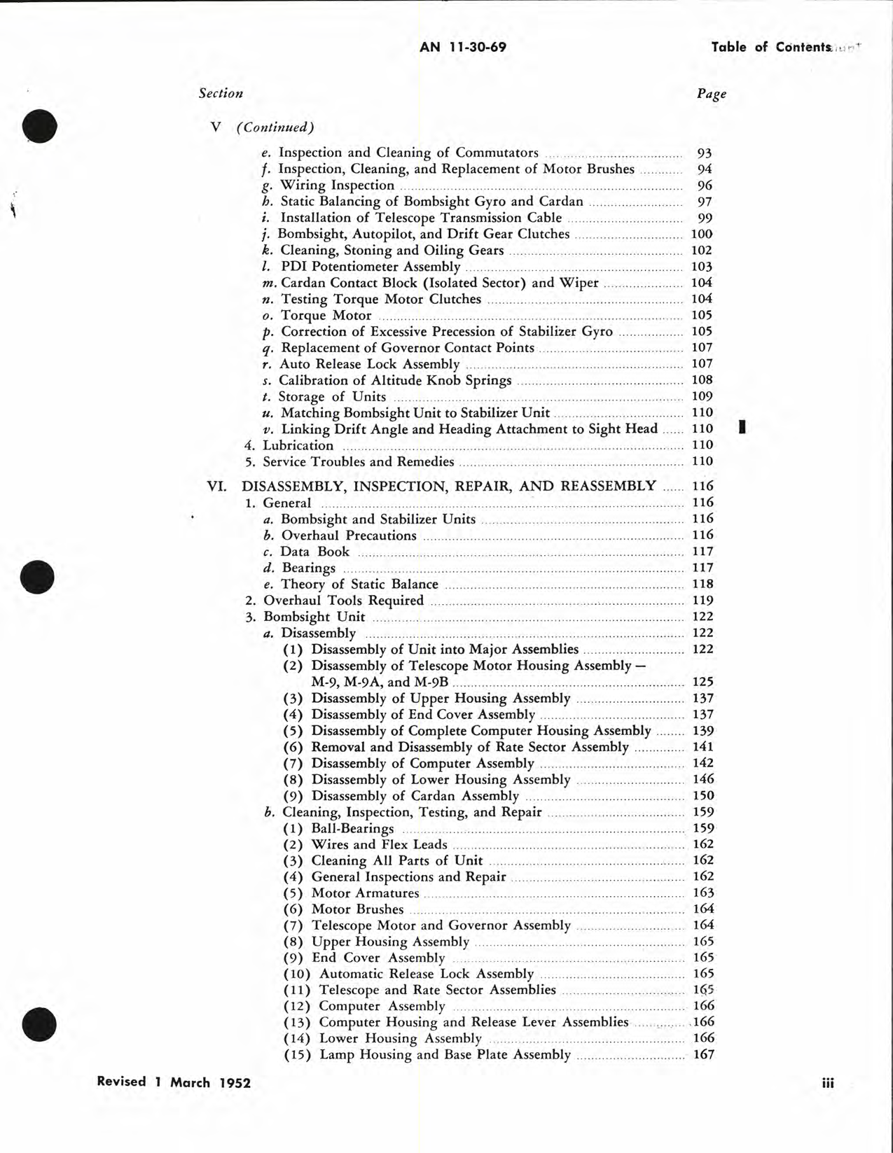 Sample page 5 from AirCorps Library document: Operation, Service, & Overhaul Instructions for Type M-9 Bombsight