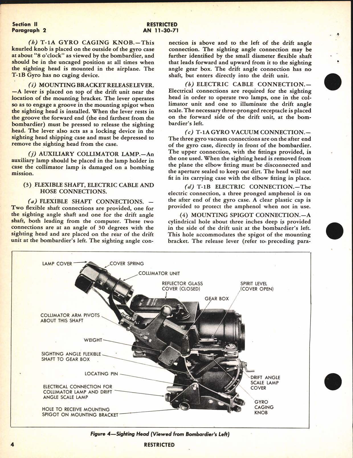 Sample page 8 from AirCorps Library document: Handbook of Instructions with Parts Catalog for Bombsights Types T-1A and T-1B