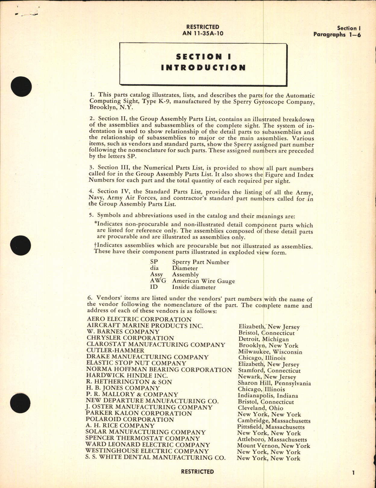 Sample page 5 from AirCorps Library document: Parts Catalog for Type K-9 Automatic Computing Sight