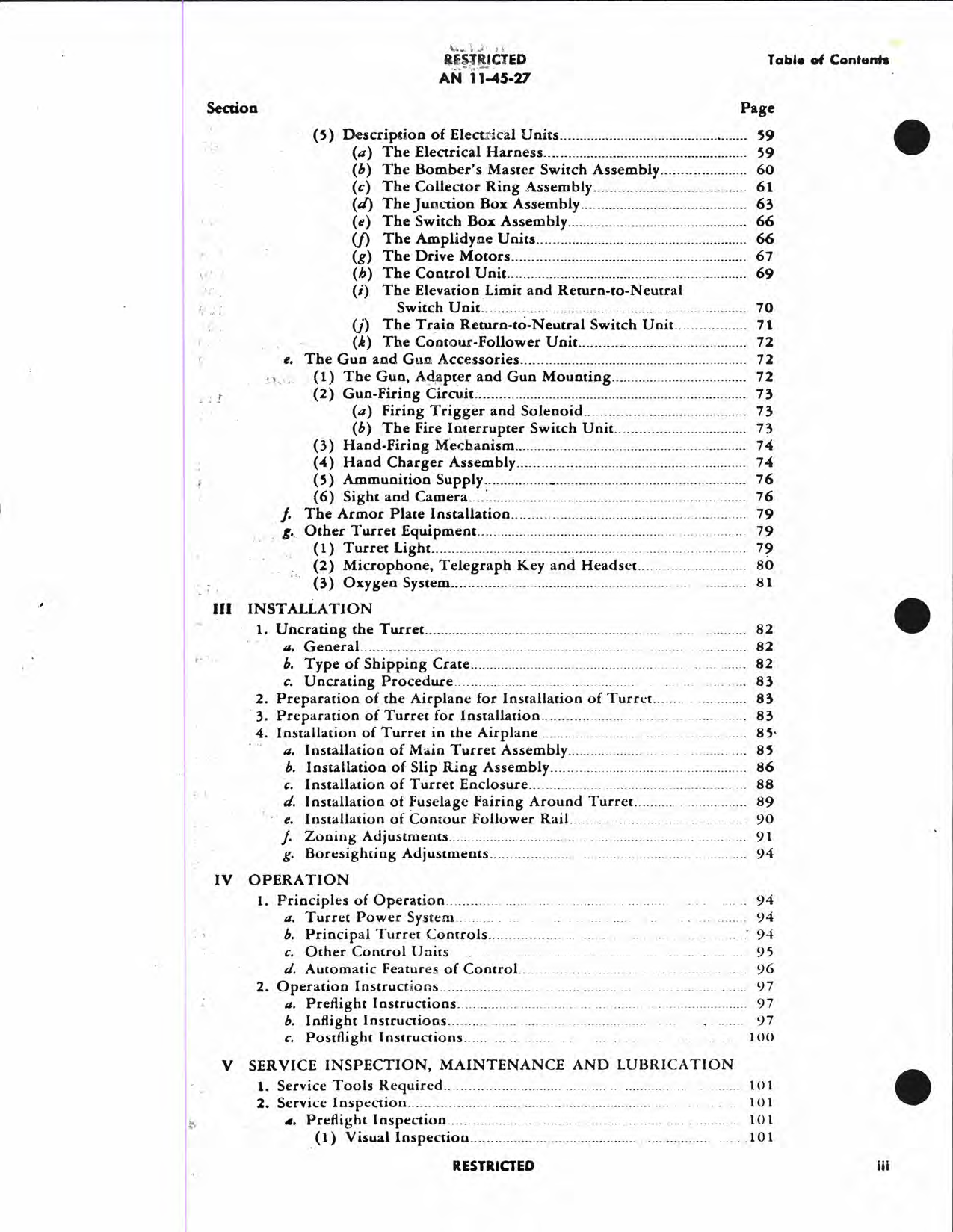 Sample page 6 from AirCorps Library document: Handbook of Instructions with Parts Catalog for Turret Models Grumman 150SE-1 and 150SE-2