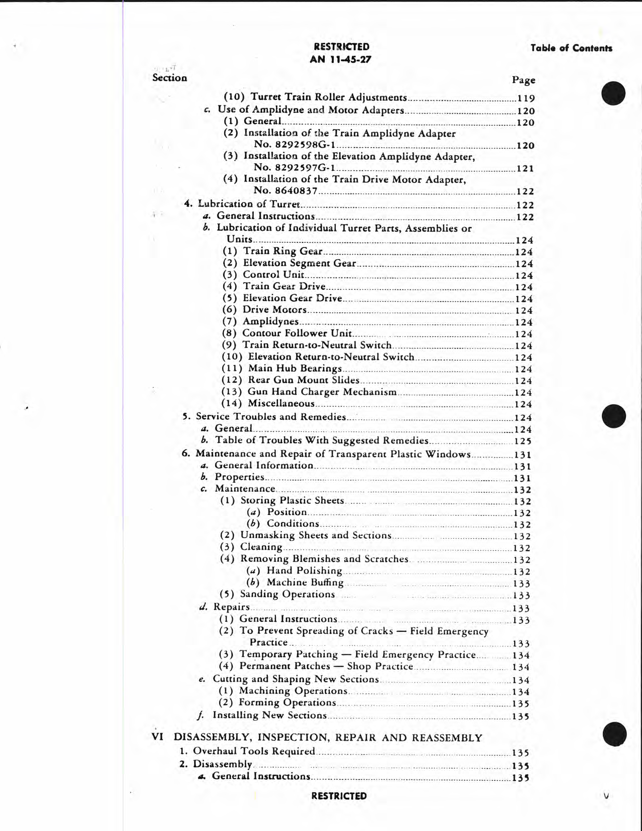 Sample page 8 from AirCorps Library document: Handbook of Instructions with Parts Catalog for Turret Models Grumman 150SE-1 and 150SE-2