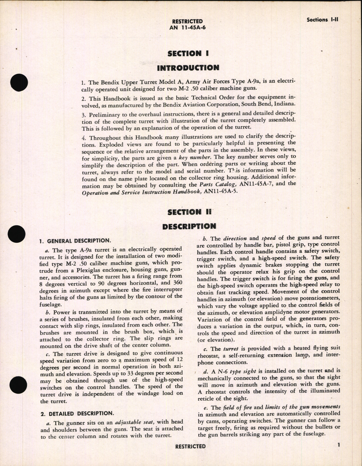 Sample page 5 from AirCorps Library document: Overhaul Instructions for Upper Turret Type A-9A, Navy Model 250CE-3