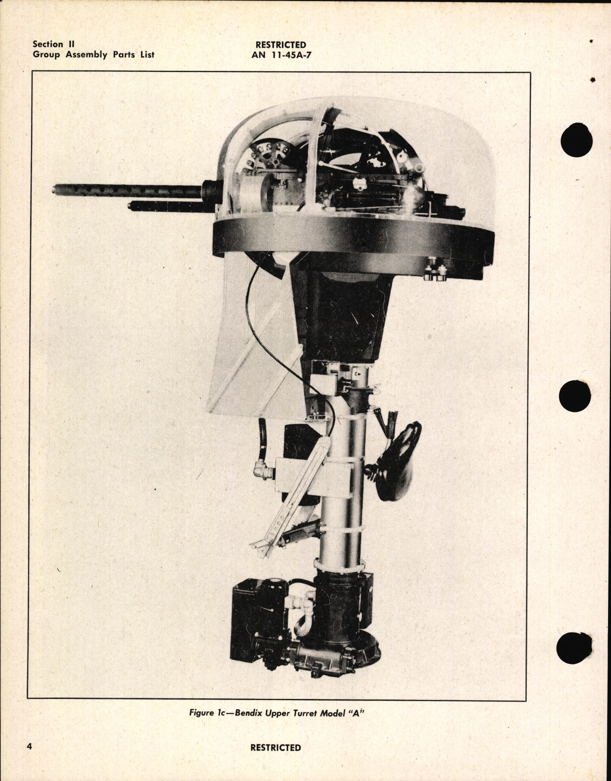 Sample page 6 from AirCorps Library document: Turret Parts Catalog for Type A-9A, Navy Model 250CE-3