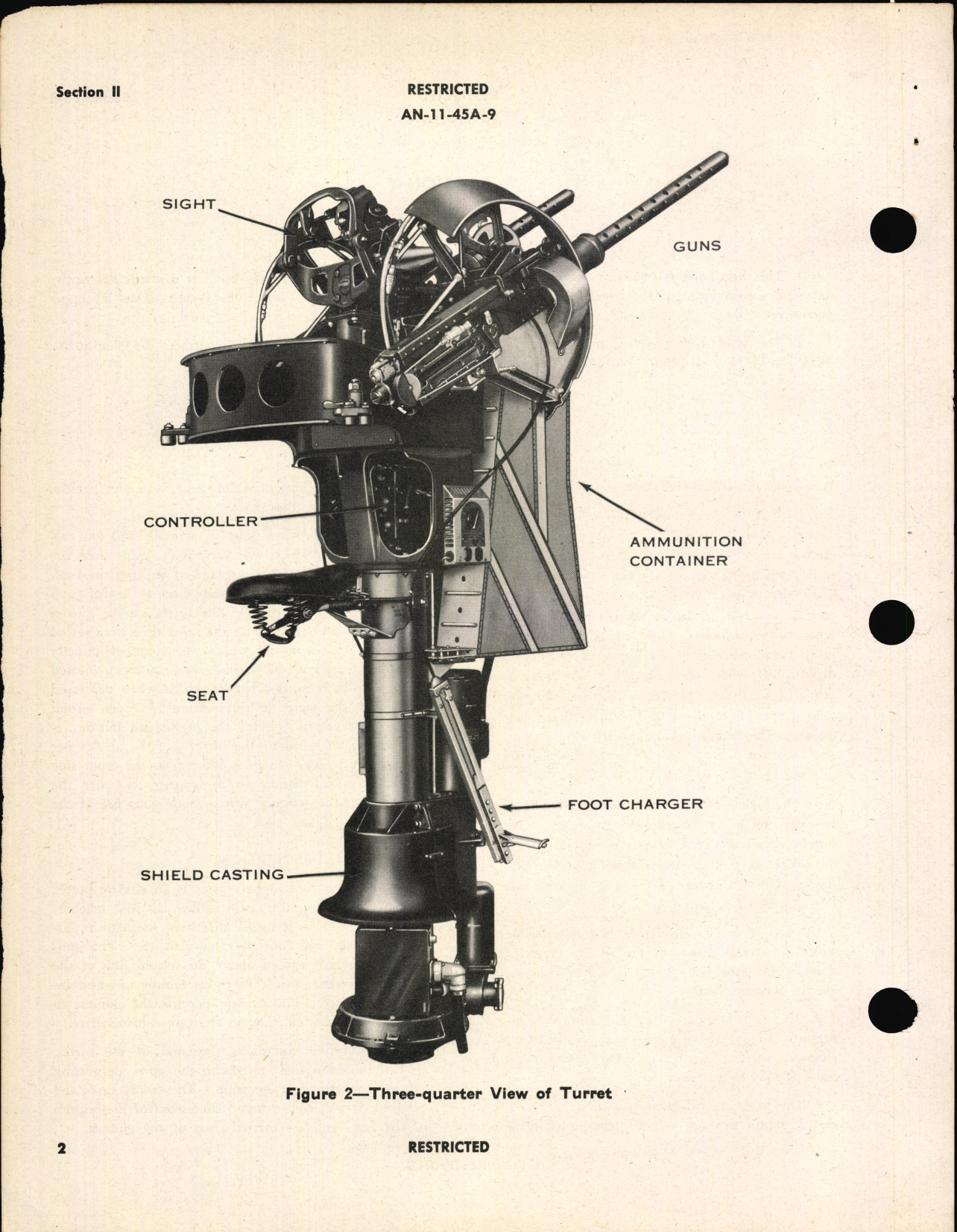 Sample page 6 from AirCorps Library document: Operation and Service Instructions for Upper Gun Turret Type A9B