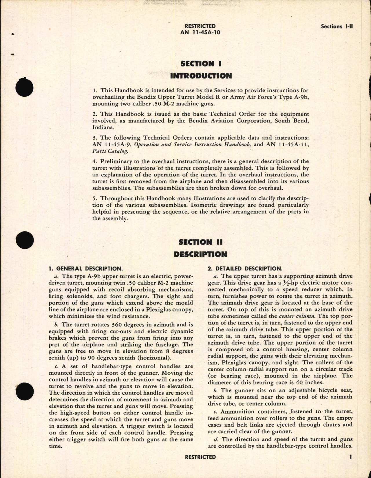 Sample page 5 from AirCorps Library document: Overhaul Instructions for Upper Turret Type A-9B, Navy Model 250CE-4