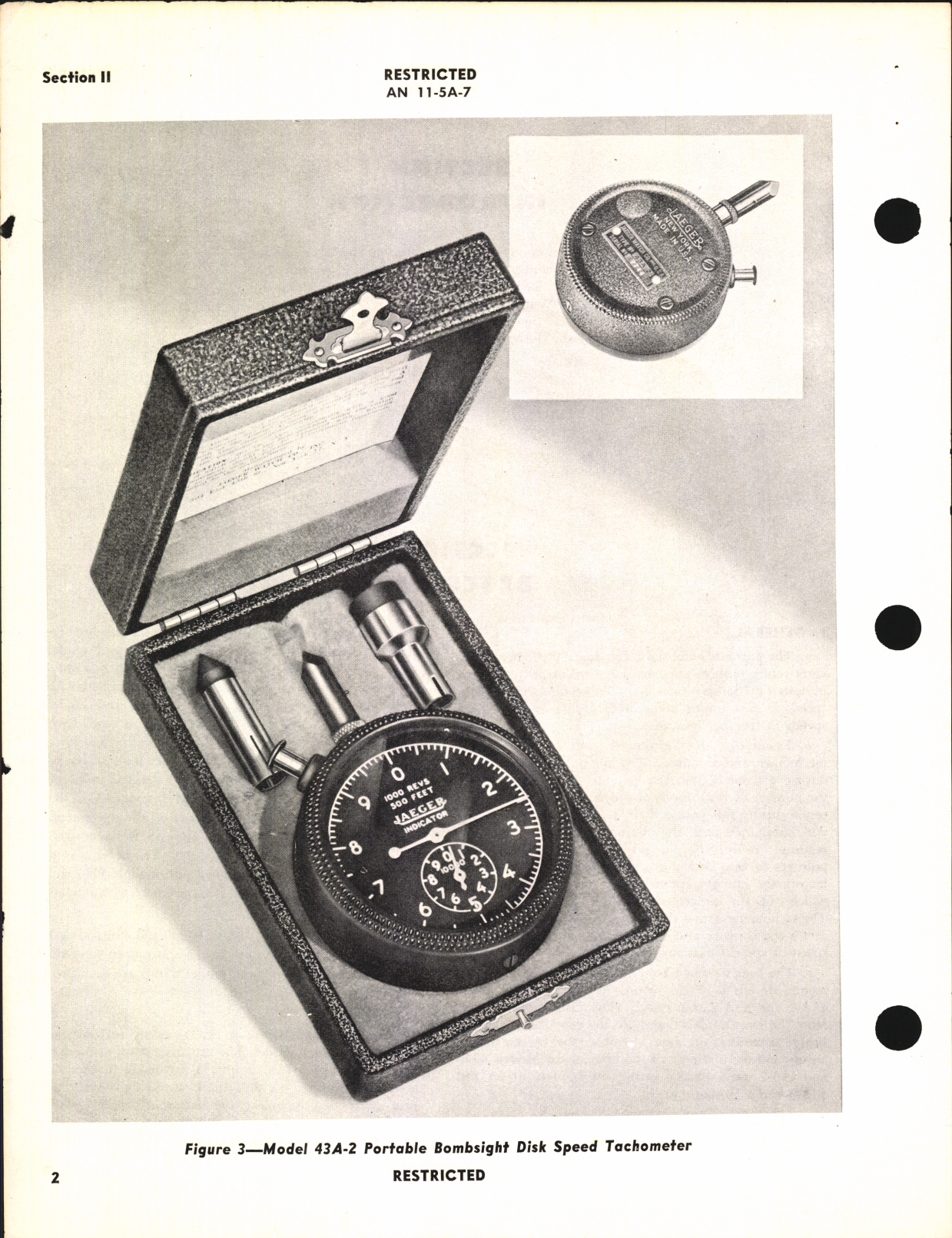 Sample page 6 from AirCorps Library document: Operation, Service, & Overhaul Instructions with Parts Catalog for Portable Bombsight Disk Speed Tachometer