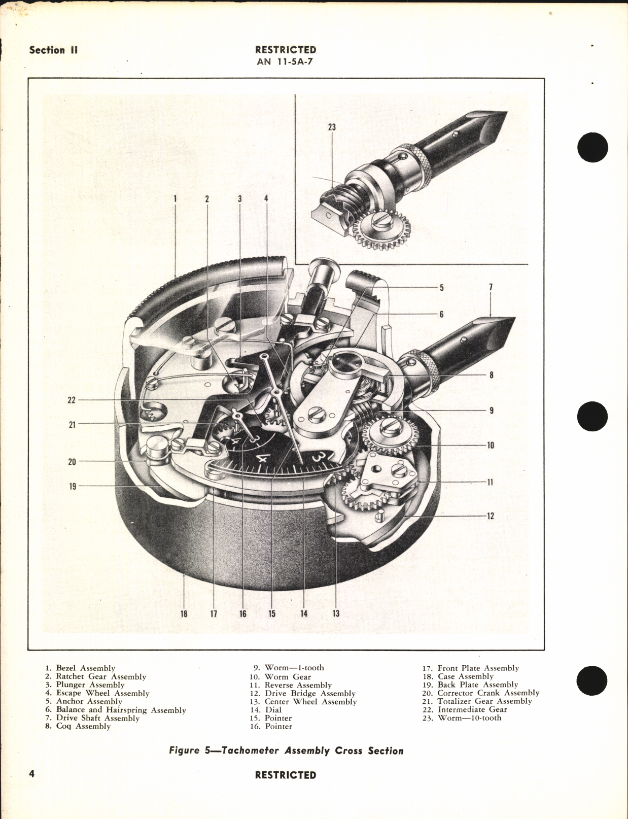 Sample page 8 from AirCorps Library document: Operation, Service, & Overhaul Instructions with Parts Catalog for Portable Bombsight Disk Speed Tachometer