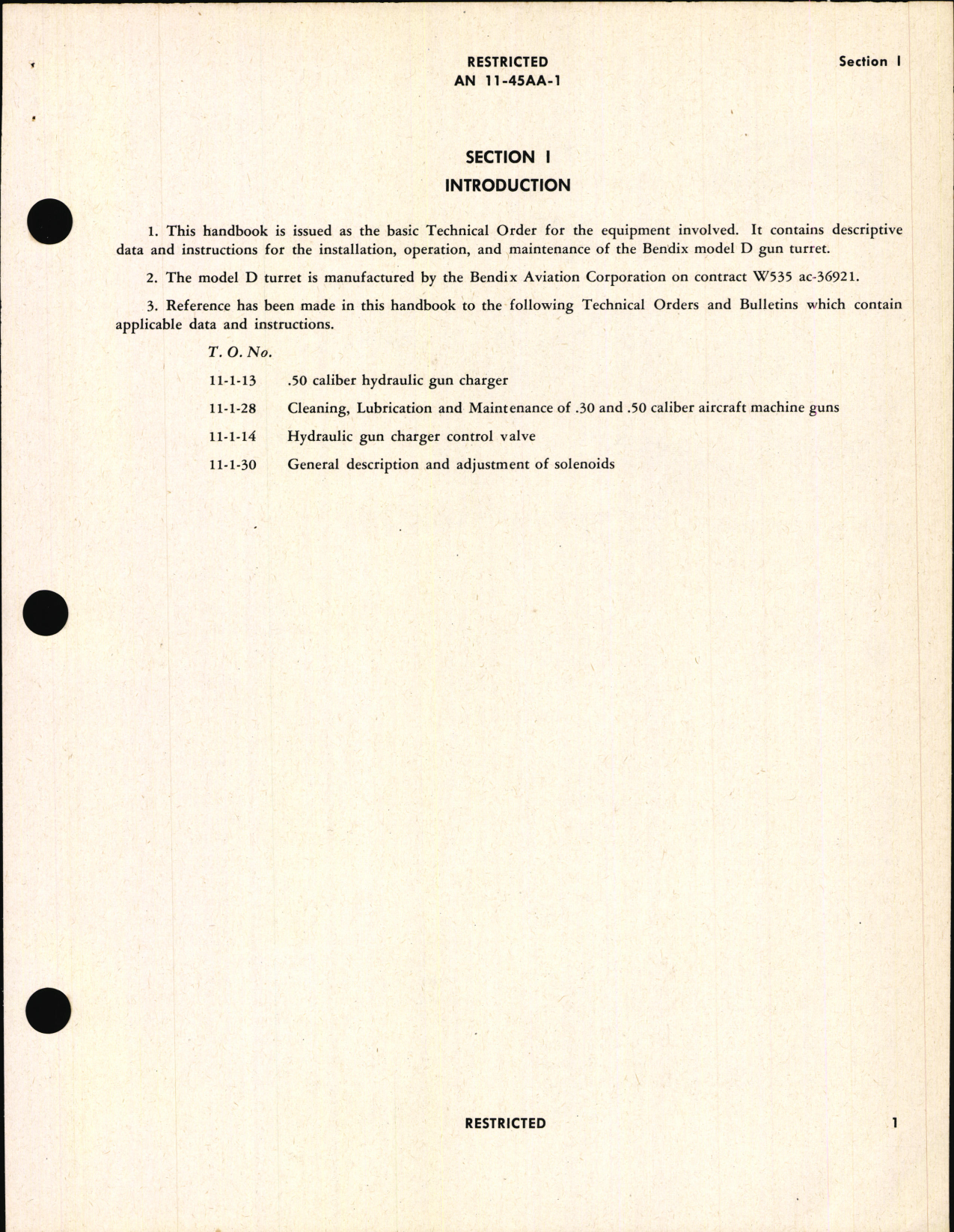 Sample page 5 from AirCorps Library document: Operation and Service Instructions for Chin Turret Type A-16